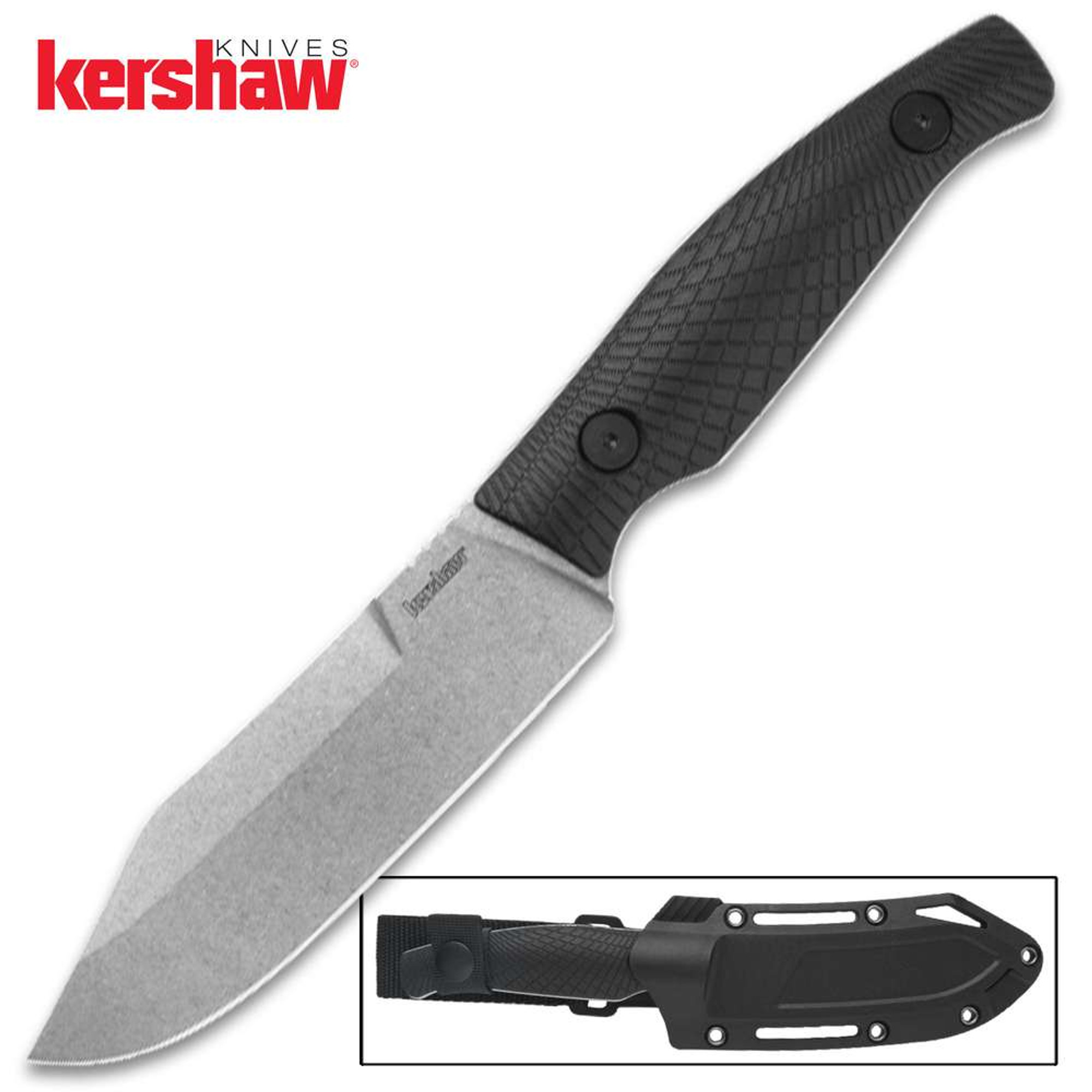 Kershaw Camp 5 Fixed Blade Knife With Sheath