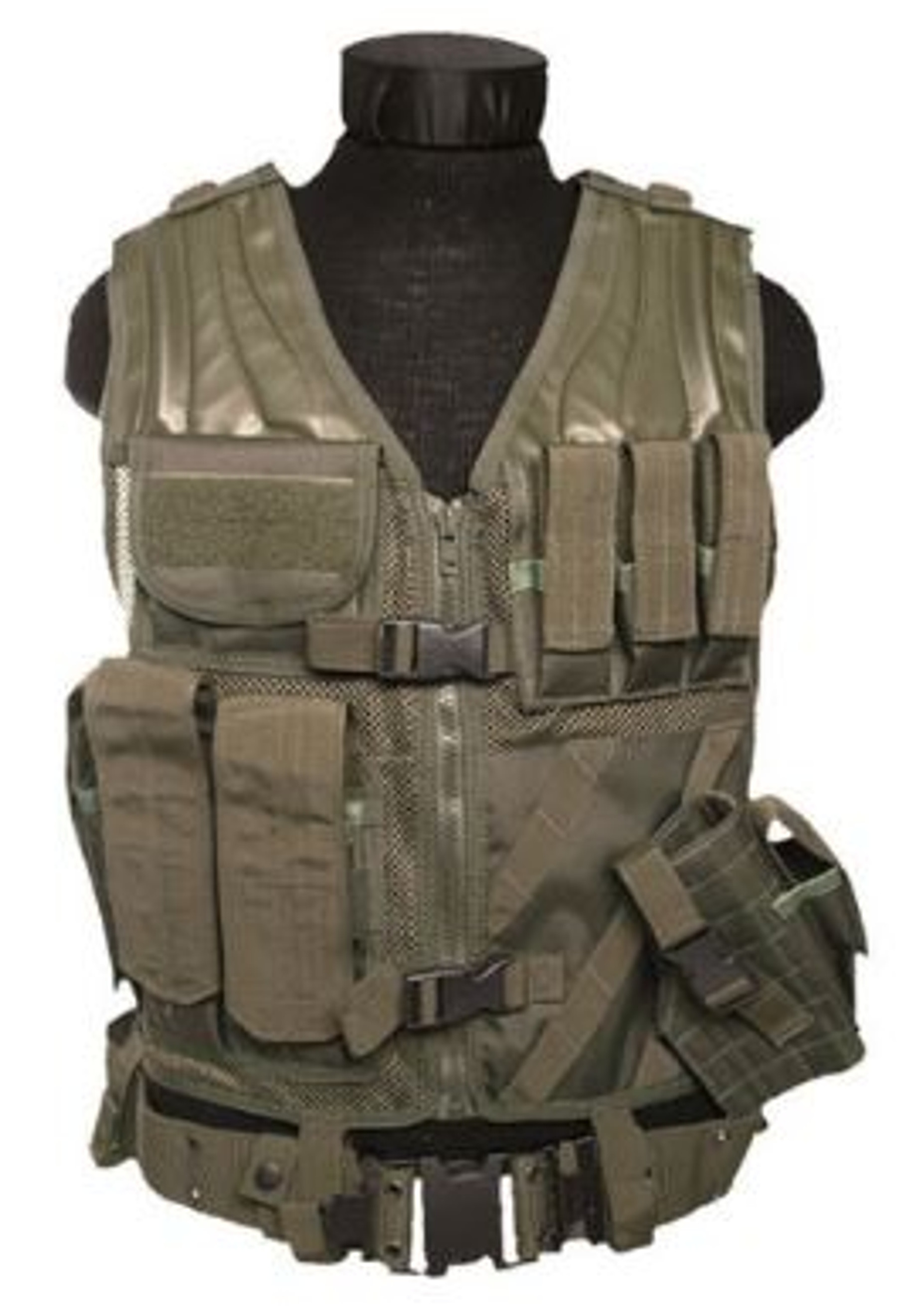 Mil-Tec Usmc Od Combat Vest W/Belt