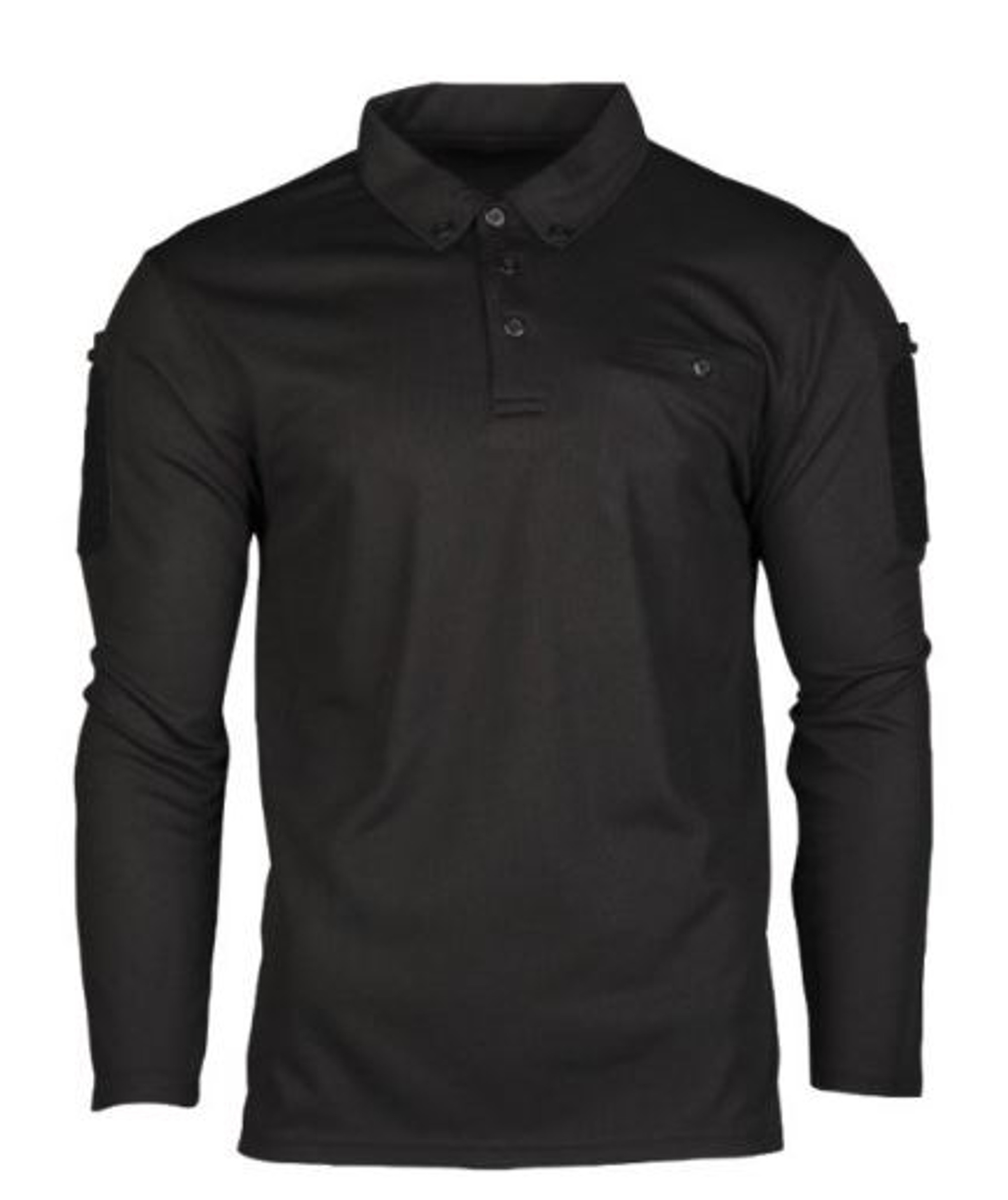 Mil-Tec Black Quick-Dry LG/SL Tactical Shirt