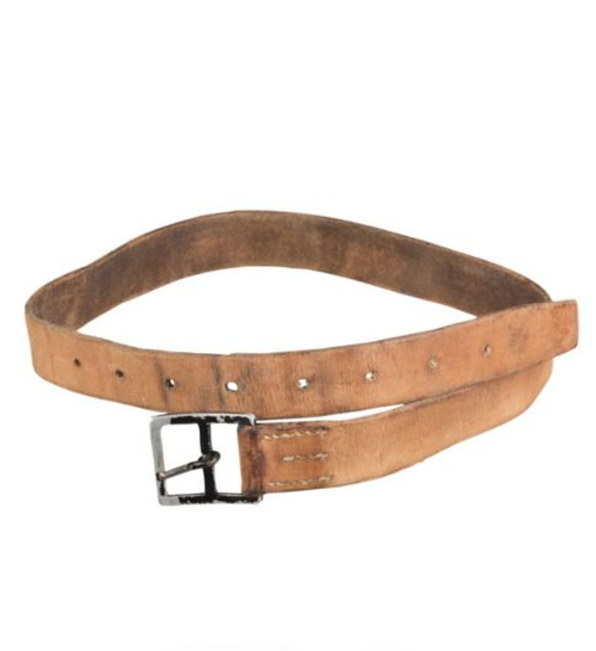 Swiss Armed Forces Brown 33Mm Leather Belt