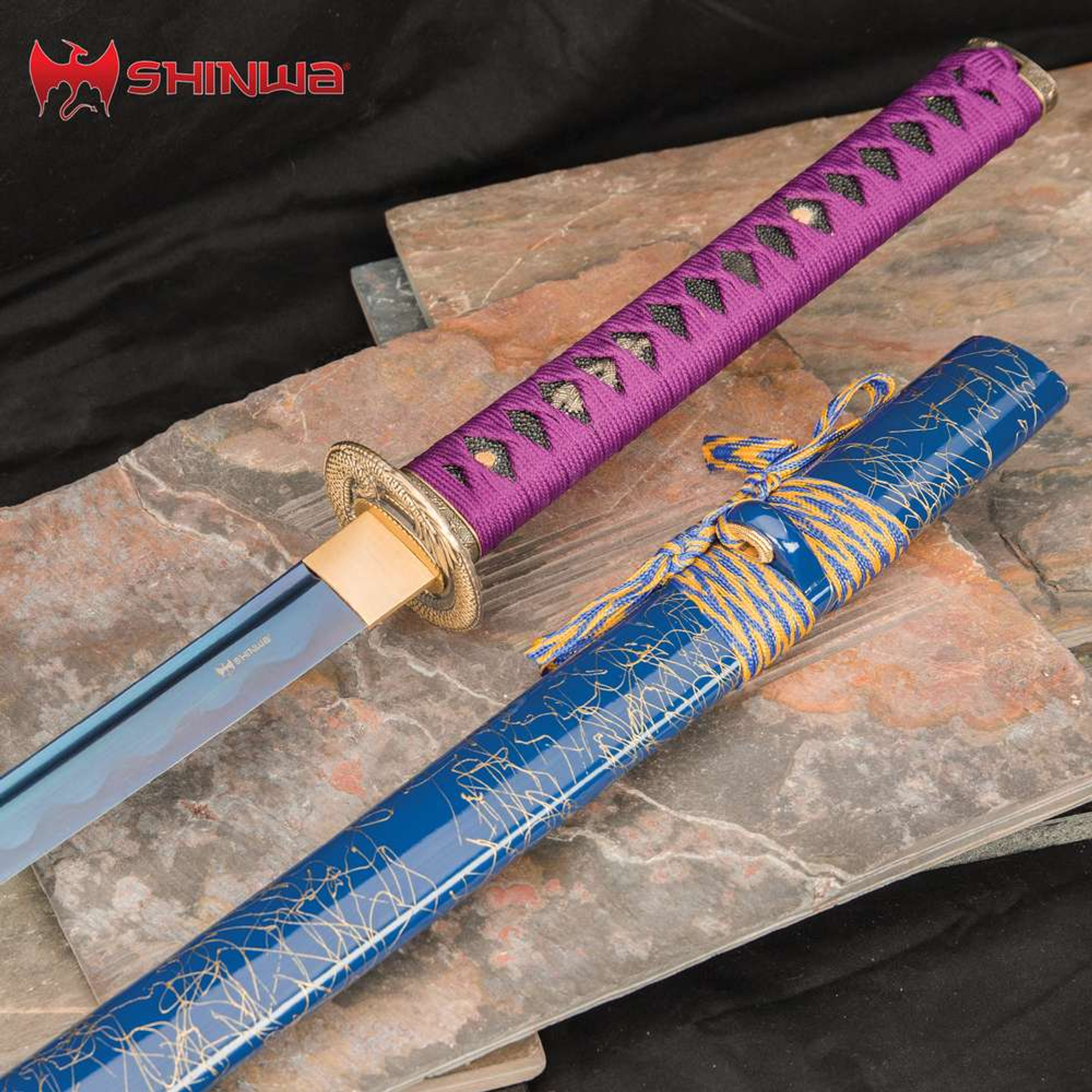 Shinwa Purple Serpent Katana And Scabbard