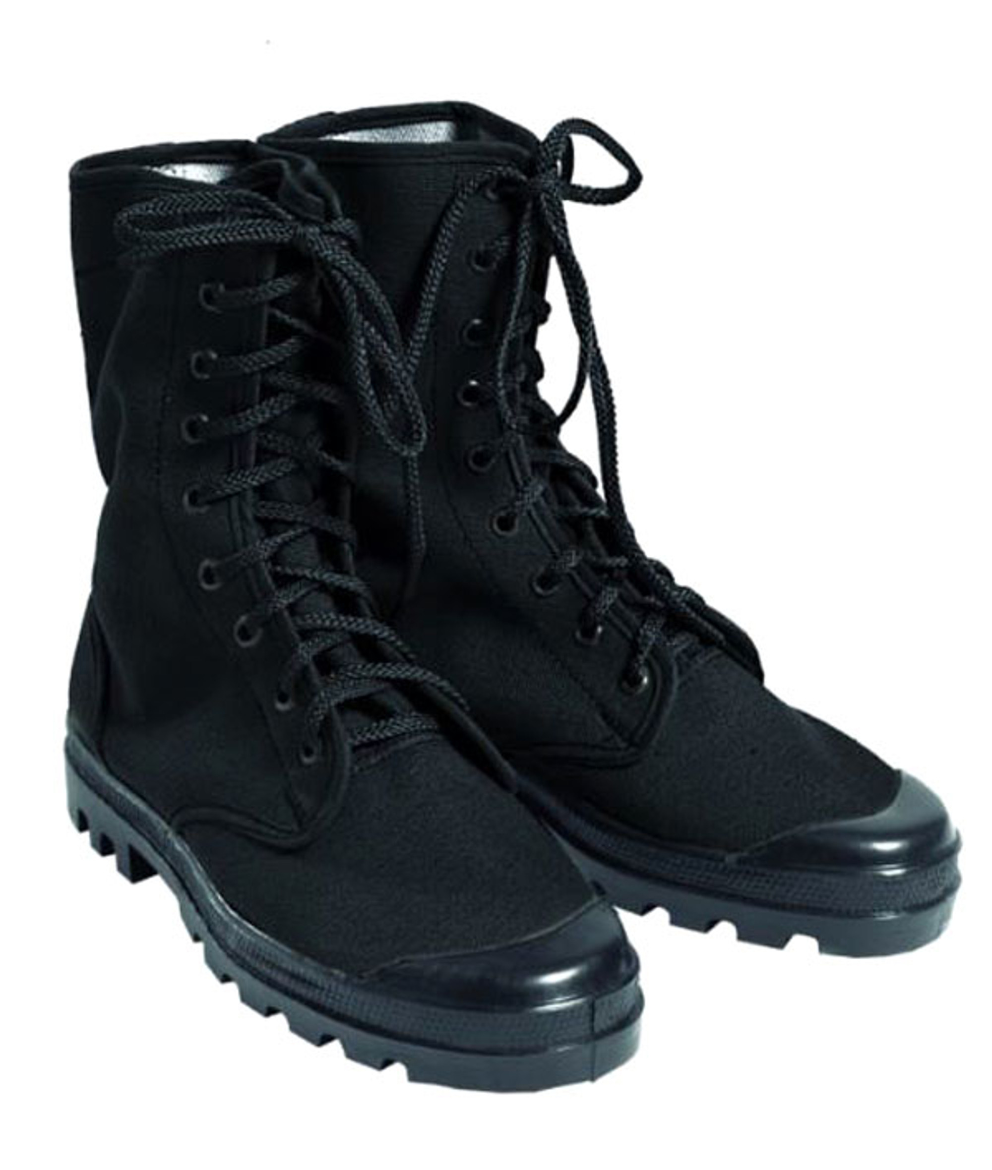 Mil-Tec French Style Black 9 Hole Combat Boots