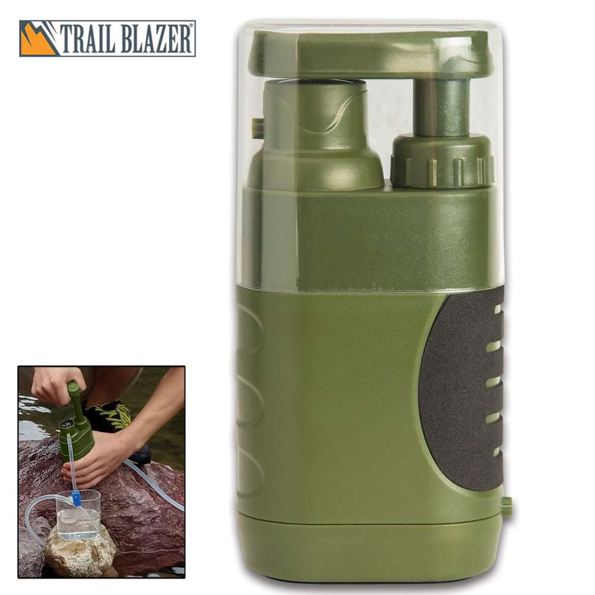 Trailblazer Pump Water Filter With Carry Bag