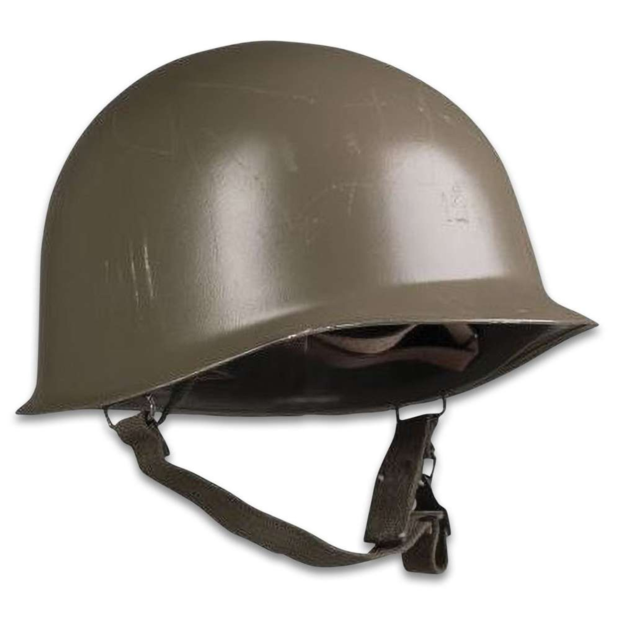 Austrian OD M1 Steel Helmet With Reproduction Liner - Hero Outdoors