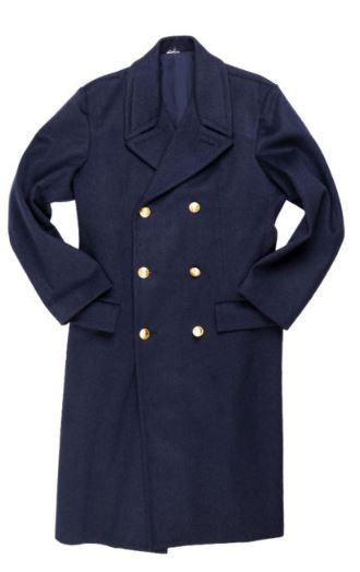 Italian Blue/Grey Af Overcoat