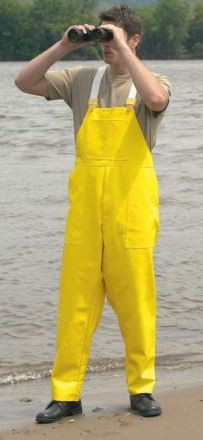 German Yellow Wet Weather Pants W/Suspenders