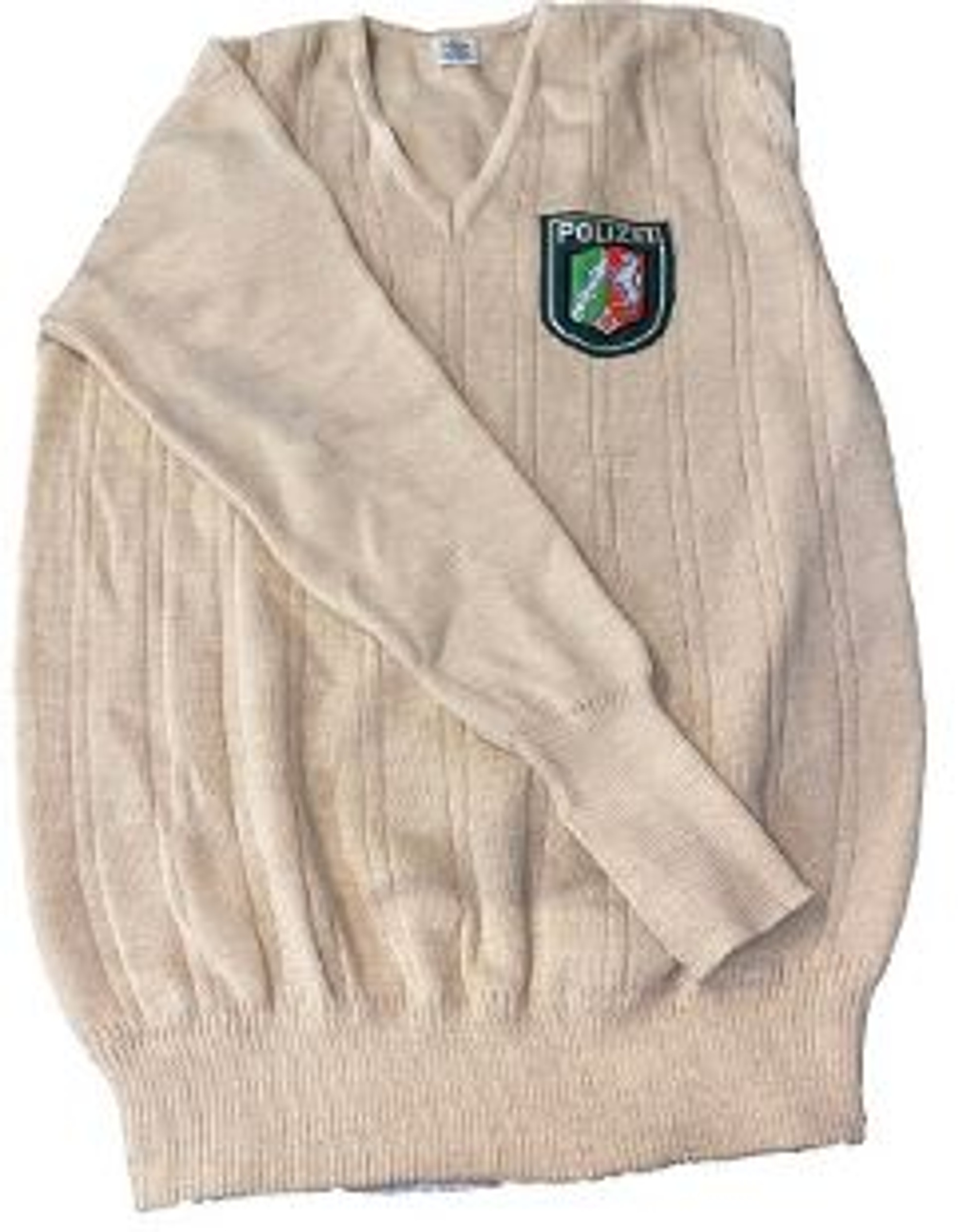 German Armed Forces Khaki Police V Neck Sweater