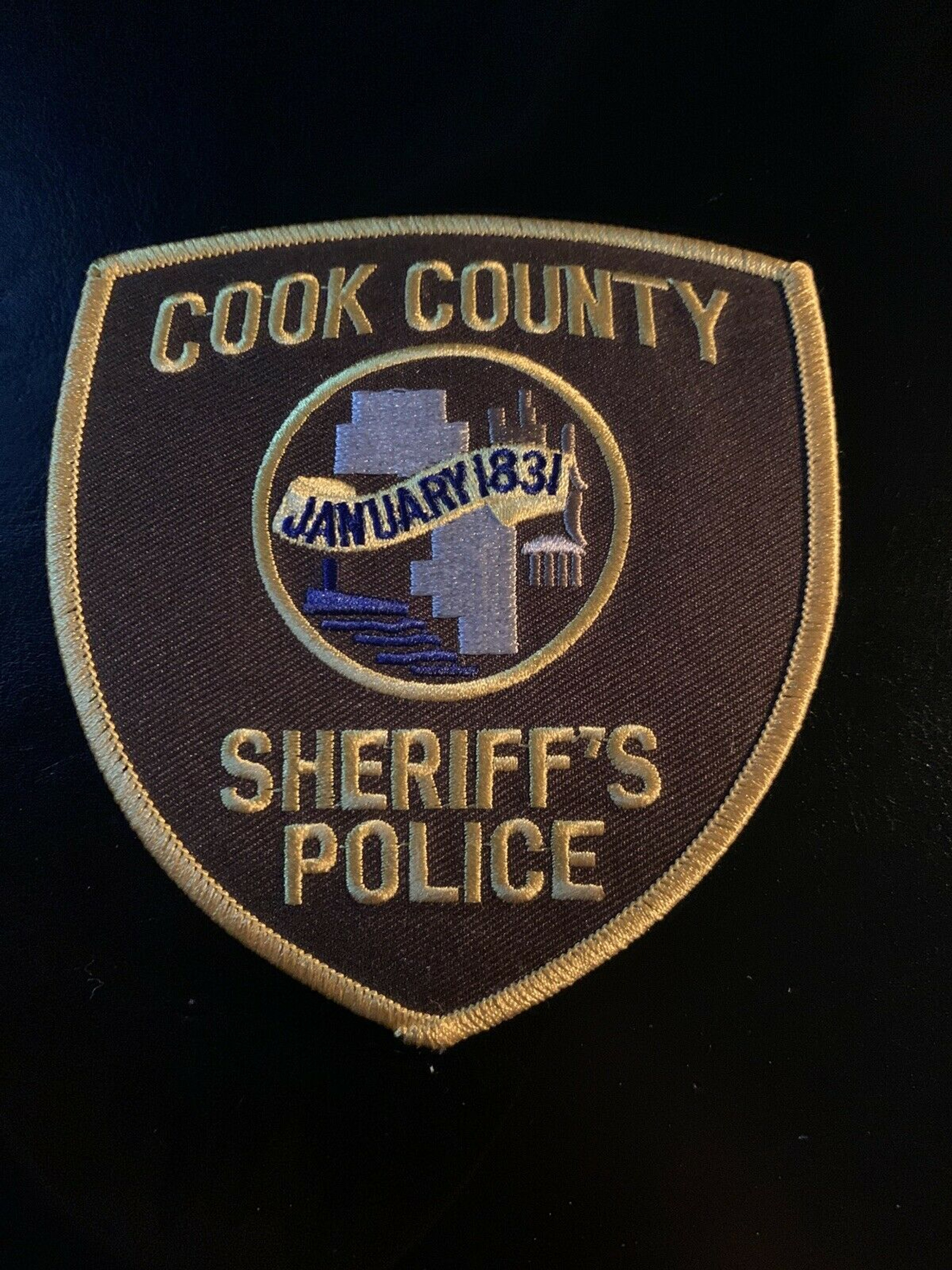 Cook County Sheriff IL Brown Police Patch