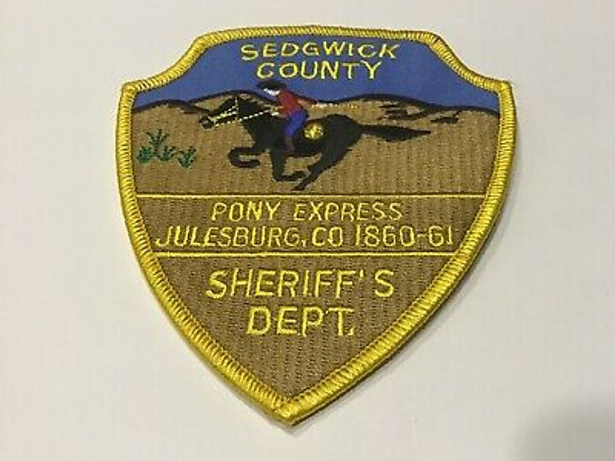 Pony Express Sedgwick County CO Sheriff Police Patch