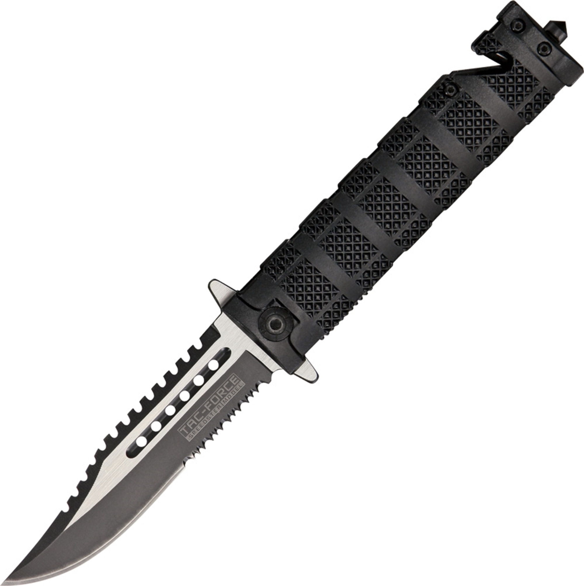 Knurled Rescue Linerlock A/O TF710BK