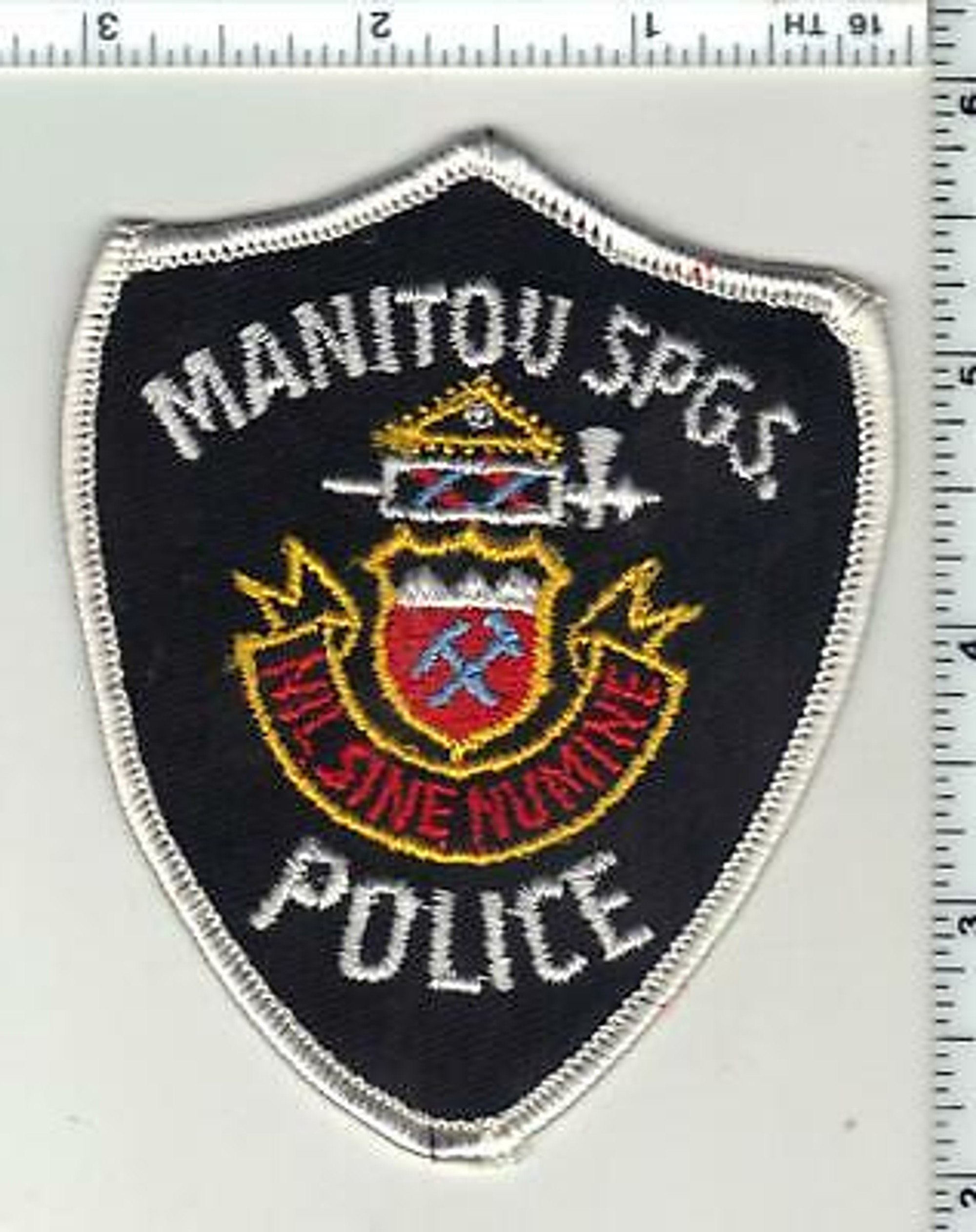 Manitou Springs CO Shield Police Patch