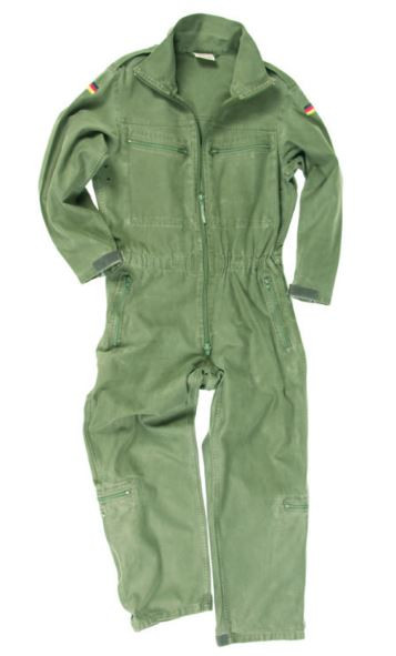 German Armed Forces OD Unlined Flight Mechanic Coverall