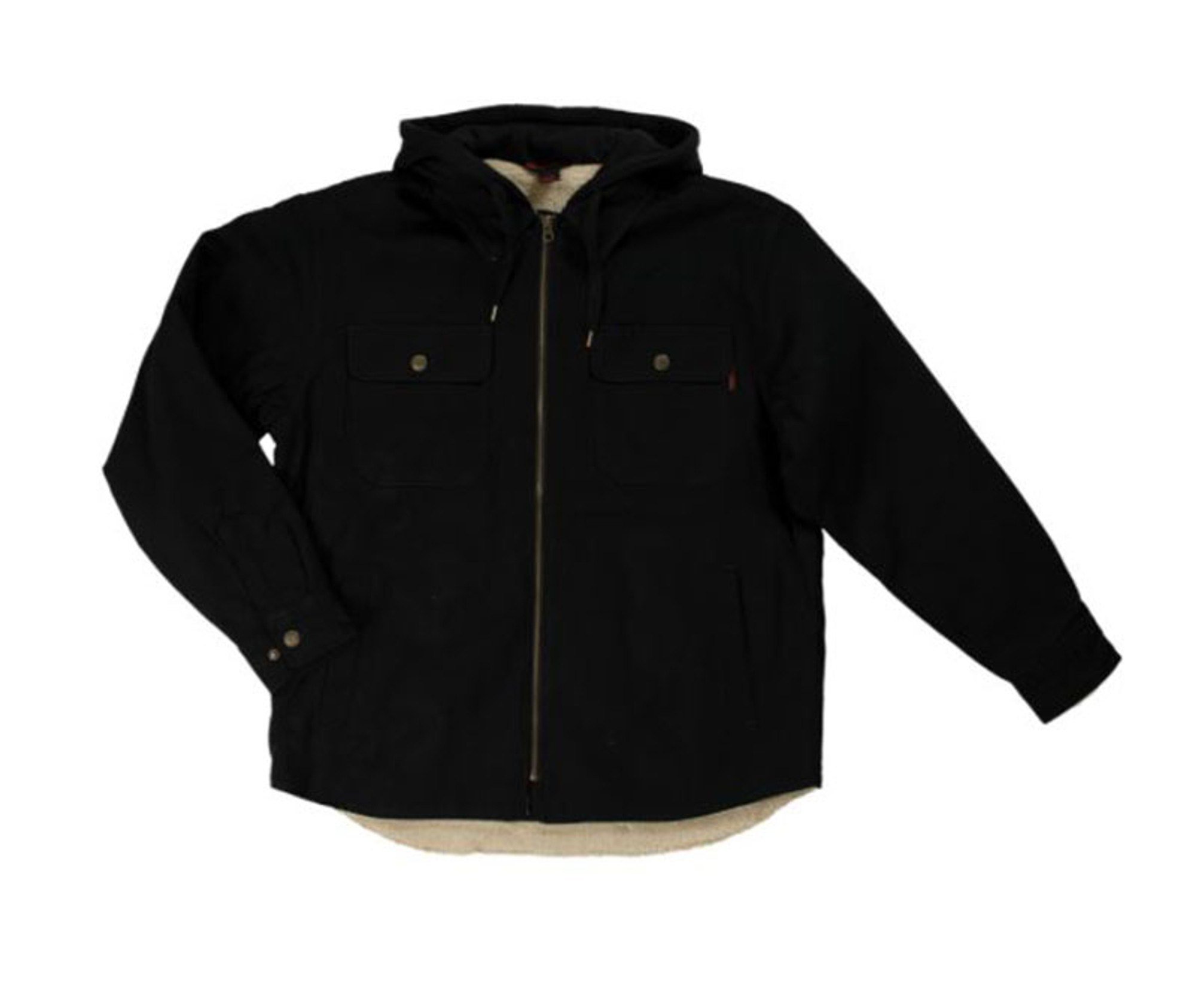 Sherpa Lined Duck Jac-Shirt (Black) - 2 Pack