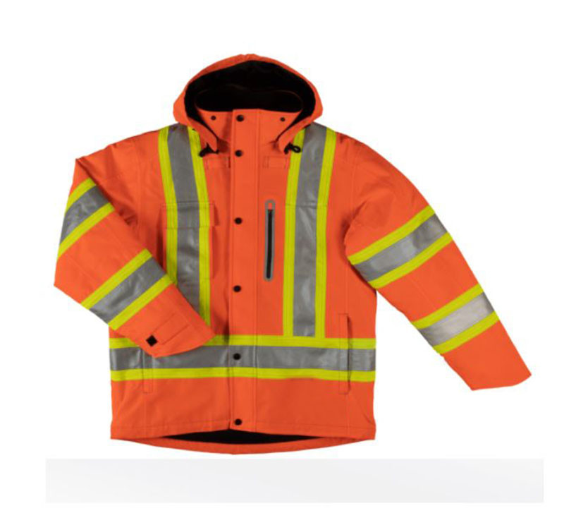 Fleece Lined Safety Jacket (Solid Orange)