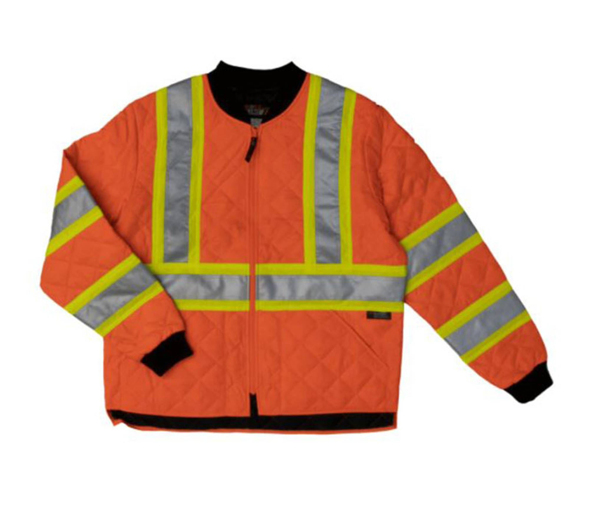 Quilted Safety Jacket (Fluorescent Orange) - 2 Pack