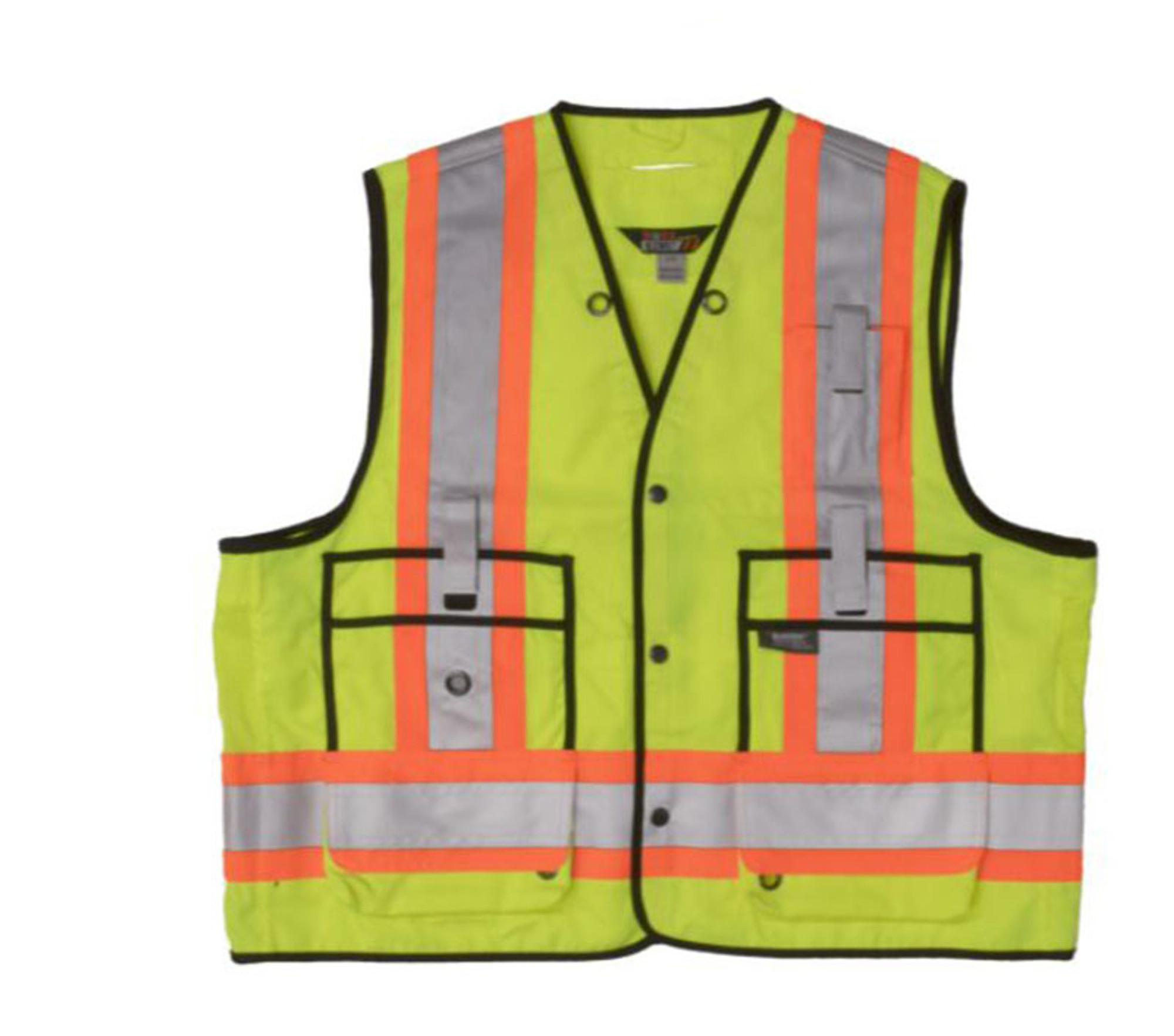 Surveyor Safety Vest (Fluorescent Green) - 2 Pack