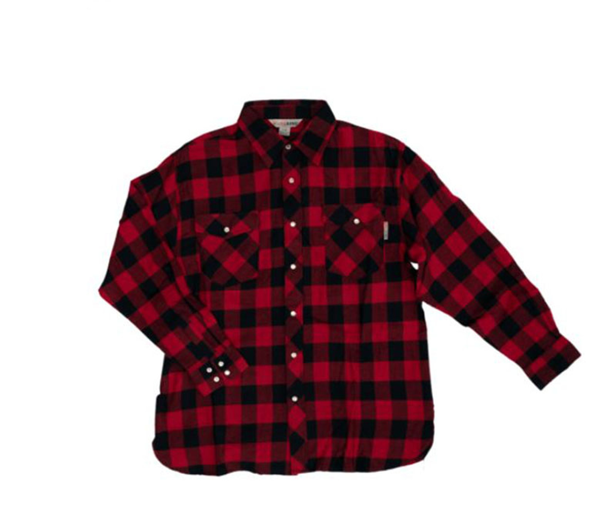 Unlined Flannel Shirt (Red Buffalo Check) - 4 Pack