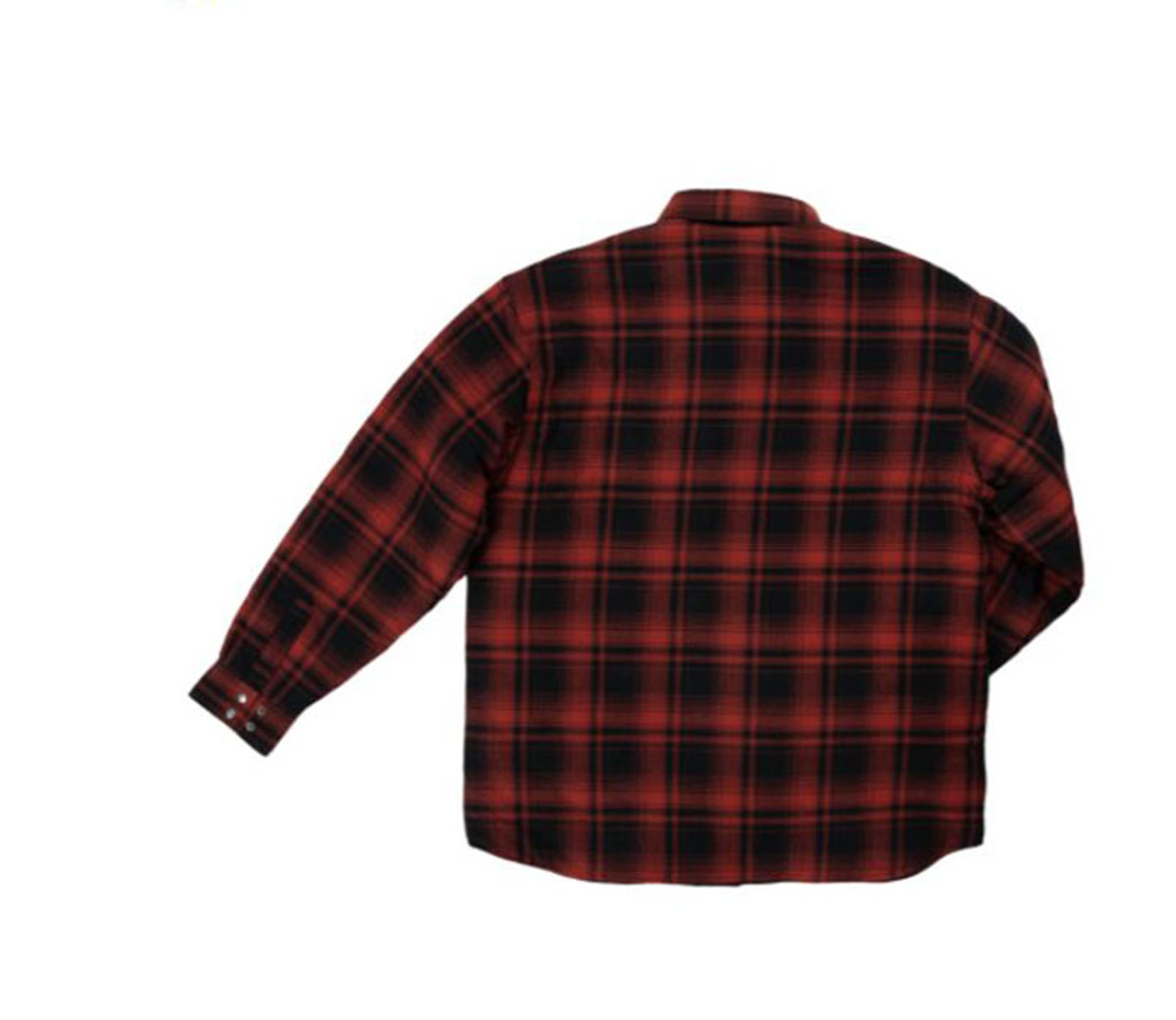 Quilt Lined Flannel Shirt (Red Plaid) - 2 Pack