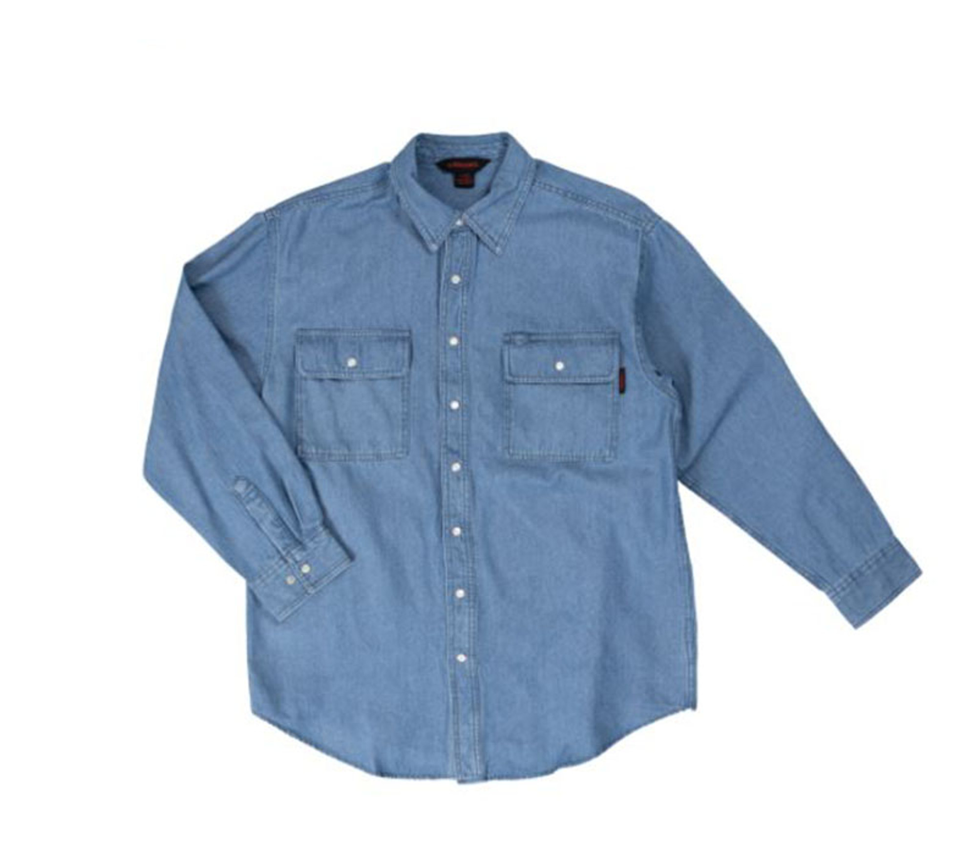 Snap Front Denim Shirt (Denim) - 4 Pack