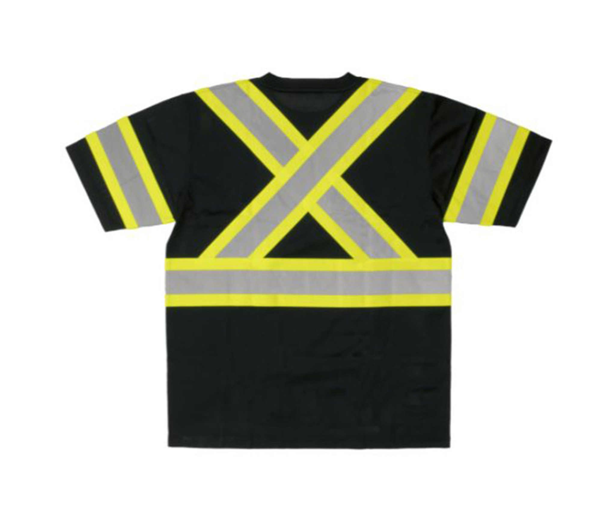 S/S Safety T-Shirt (Black) - 4 Pack