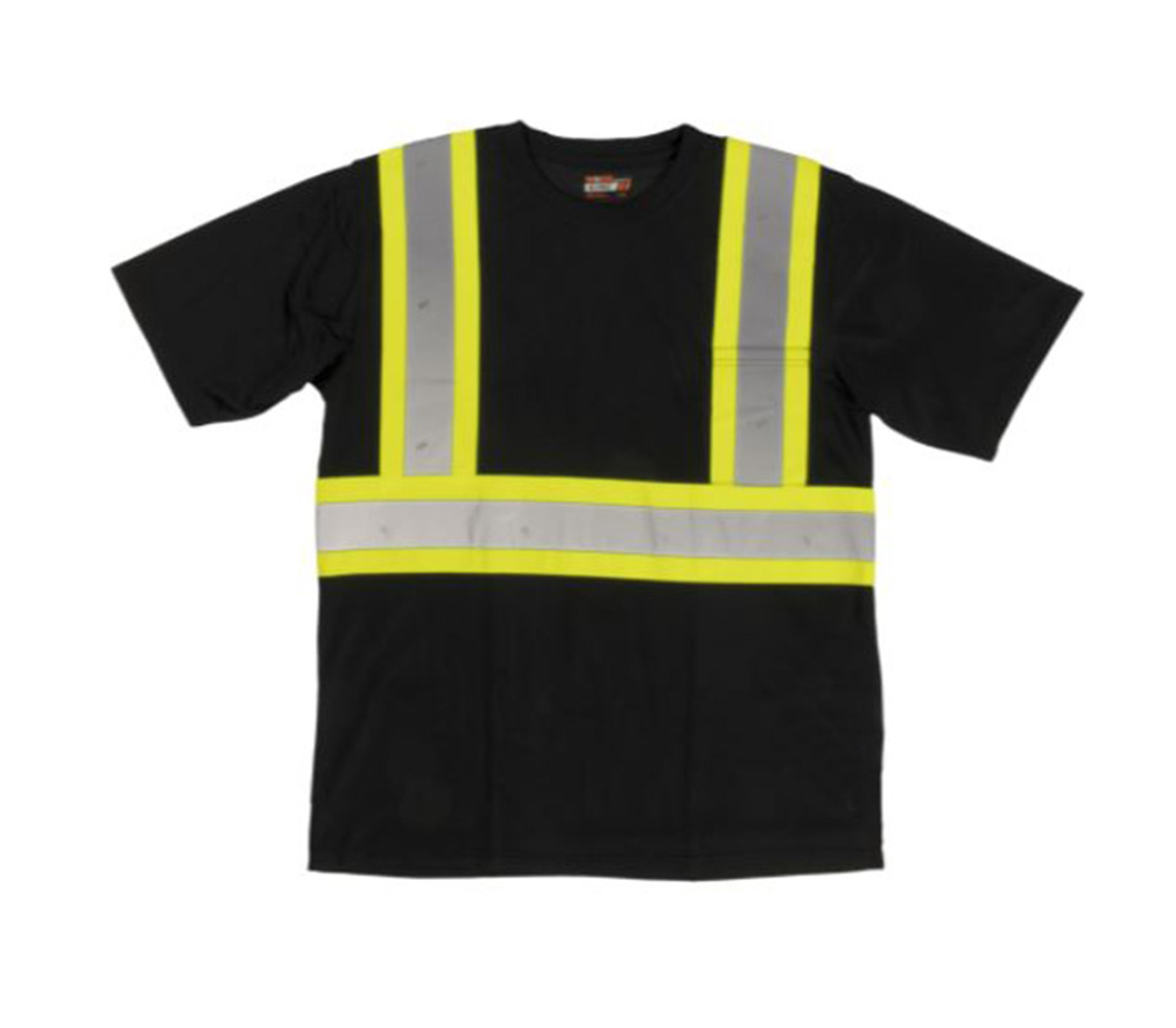 S/S Safety T-Shirt with Pocket (Black) - 5 Pack