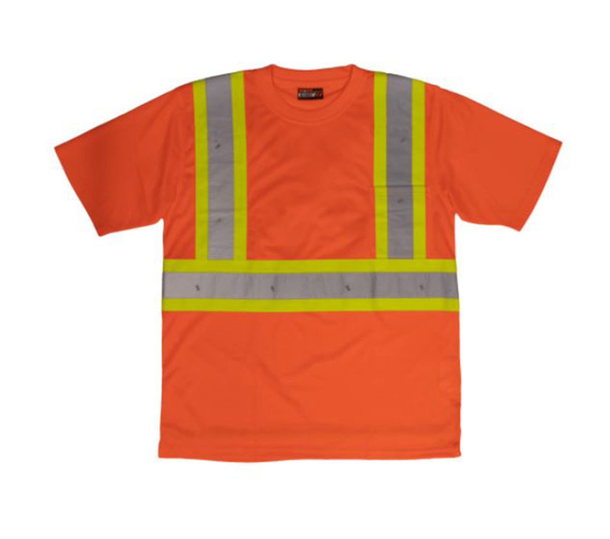 S/S Safety T-Shirt with Pocket (Fluorescent Orange) - 5 Pack