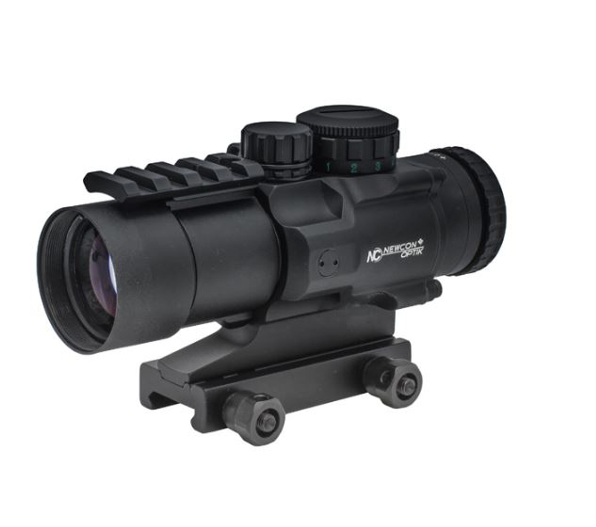 Newcon Optik 4x32 Tactical  Day Sight, LED-Lit Mil-Dot Reticle