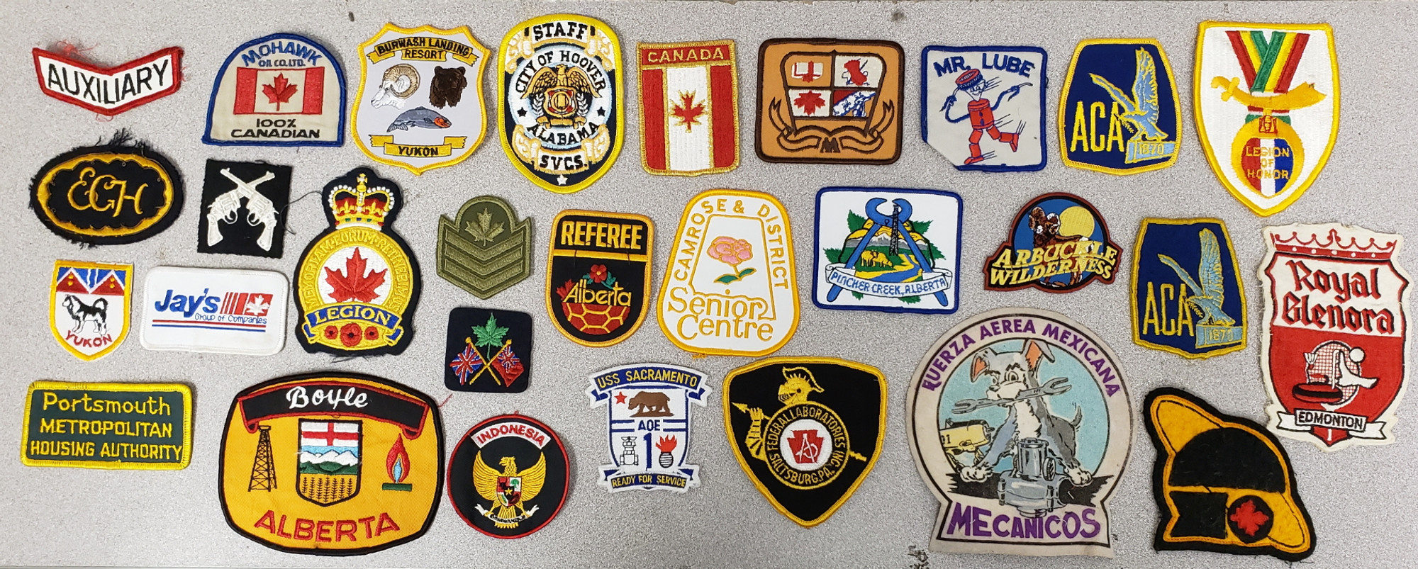 Misc. Authentic Issue Patch Lot - 119 Patches