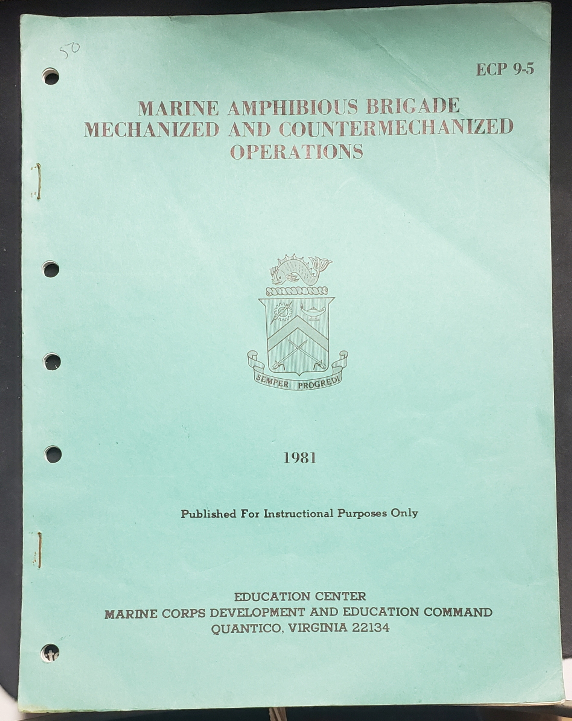 US Armed Forces Field Manual - Marine Amphibious Brigade (1981)