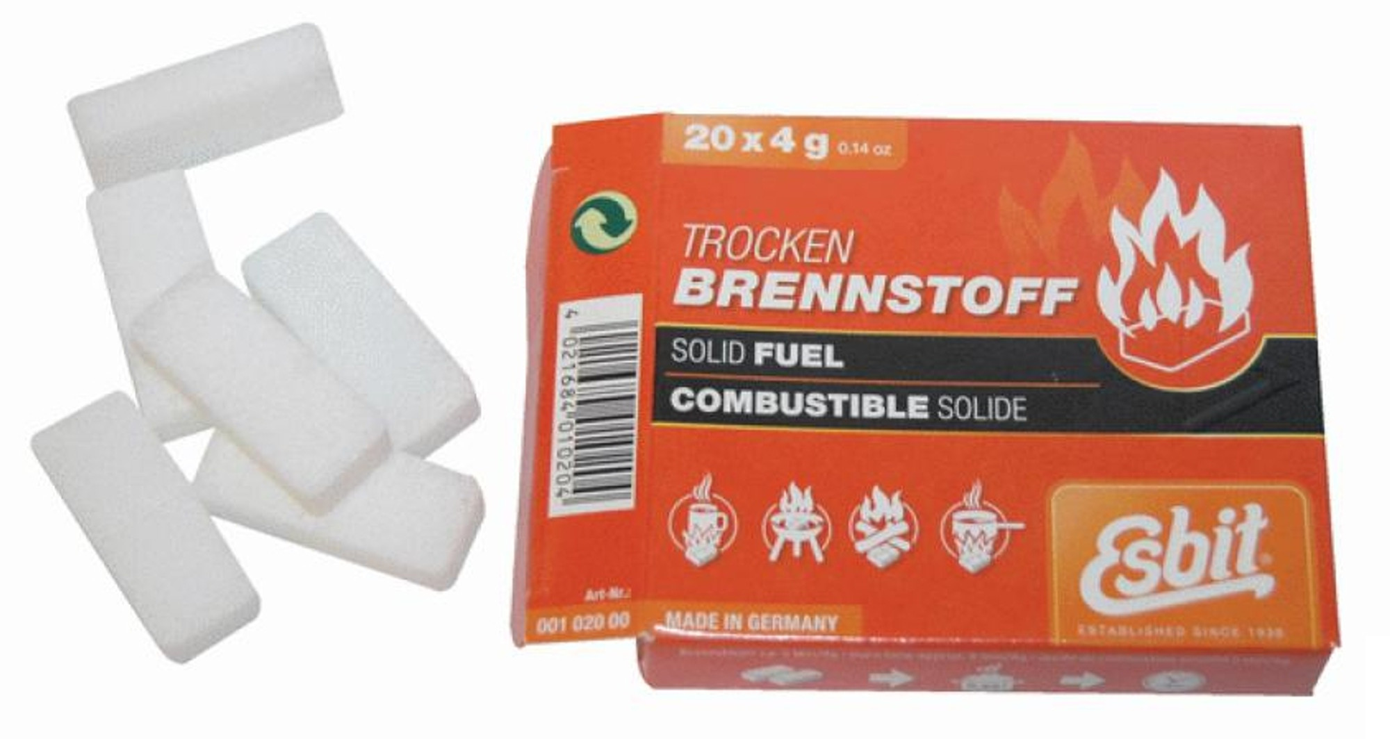 Esbit Solid Fuel Tablets 20 x 4G