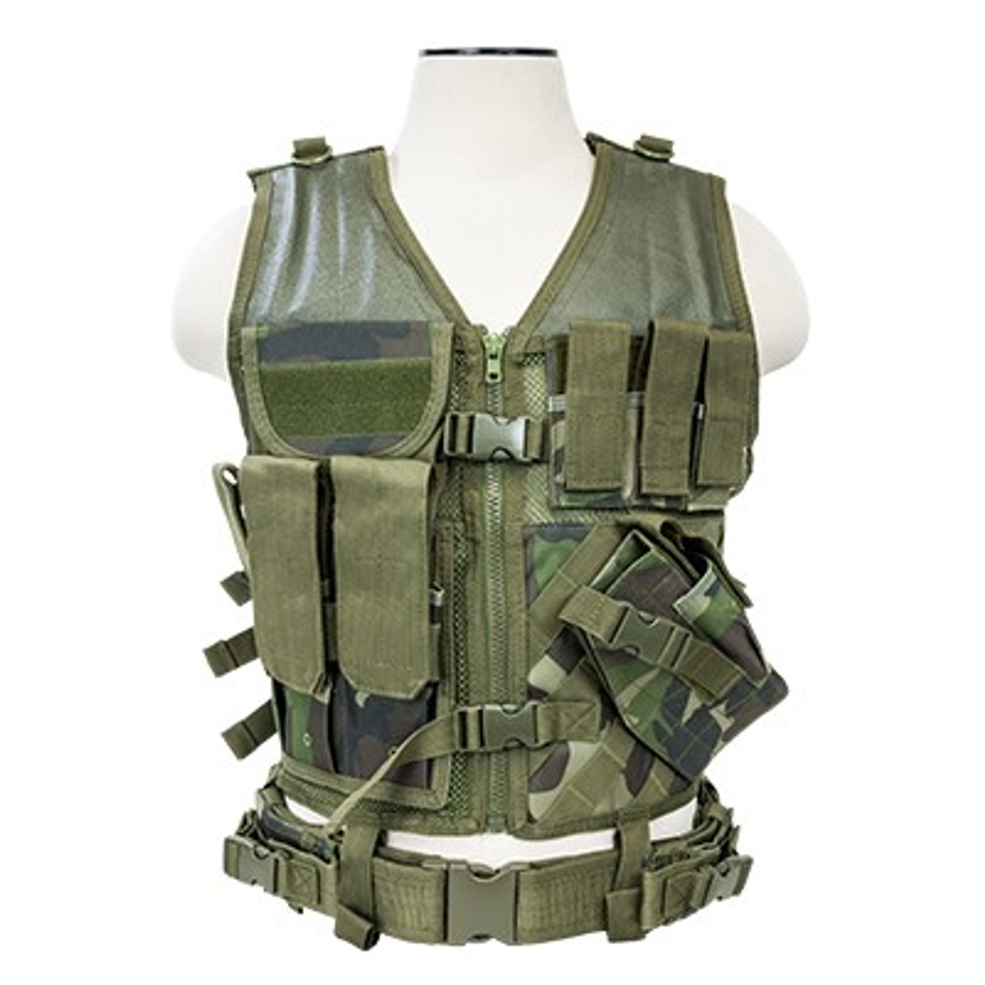 VISM Tactical Vest (Woodland Camo)