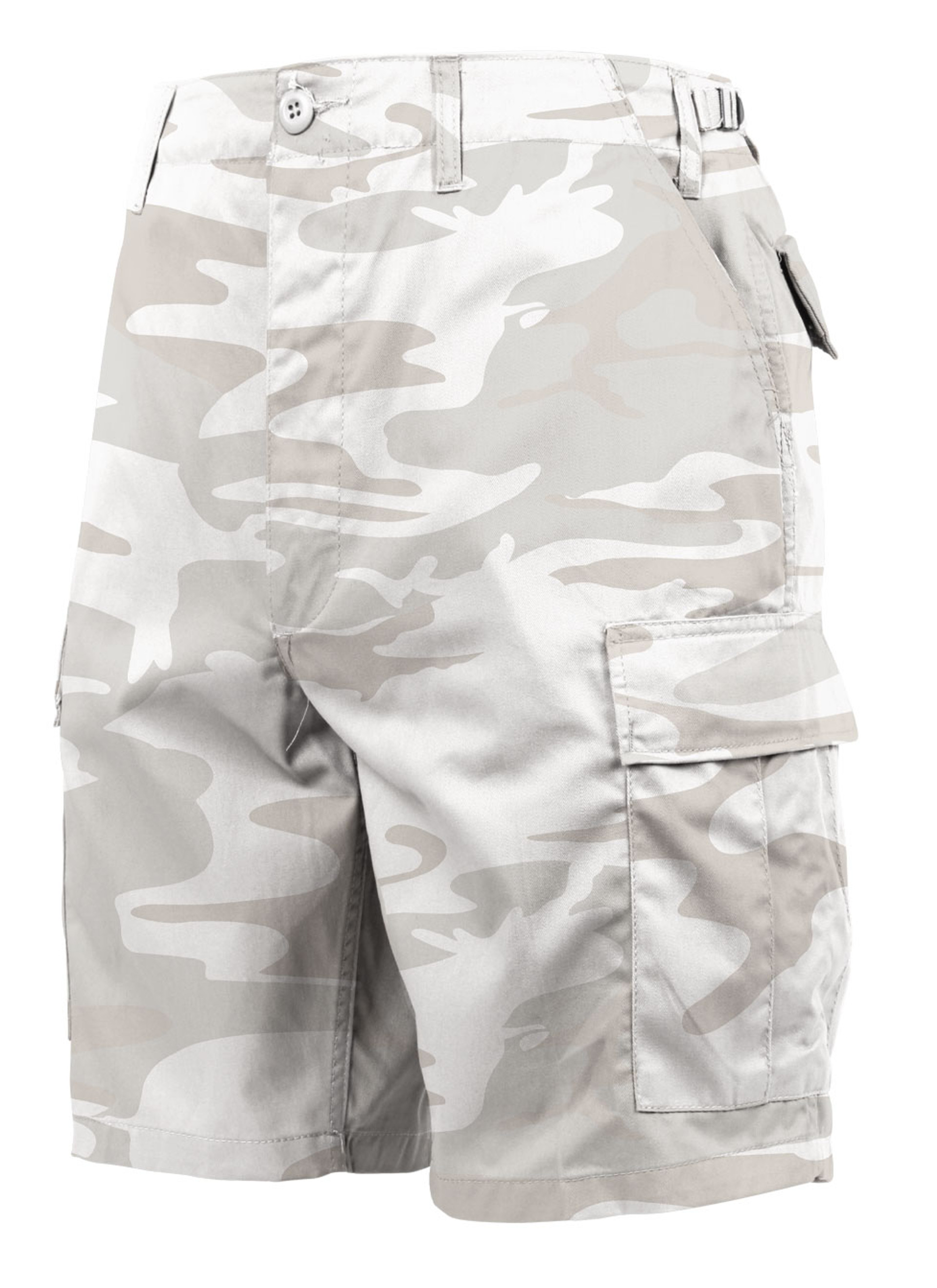 Rothco Colored Camo BDU Shorts - White Camo