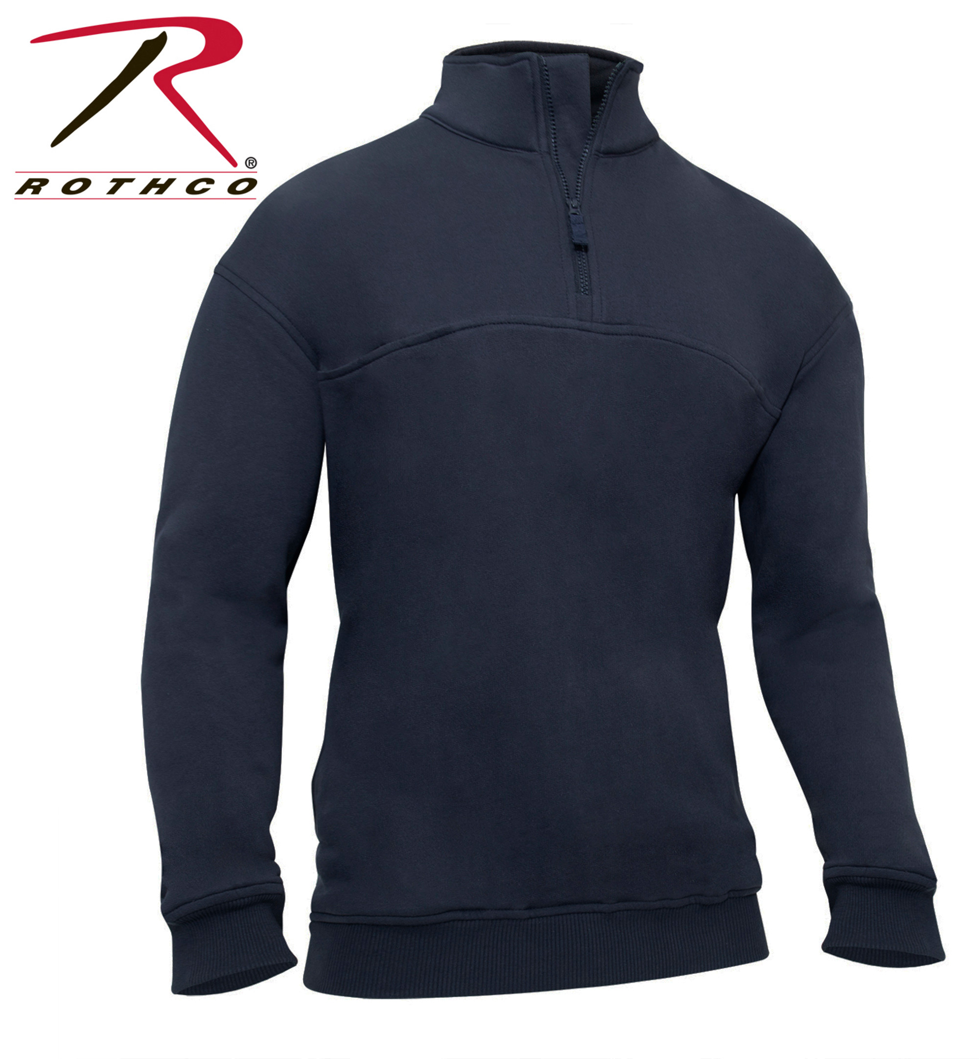 Rothco Firefighter / EMS Quarter Zip Job Shirt - Midnight Navy Blue