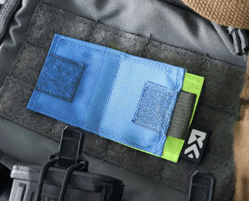 Rootiment Arms "Designator" PVC IFF Patch (Color: Blue / Yellow / 2 Pack)