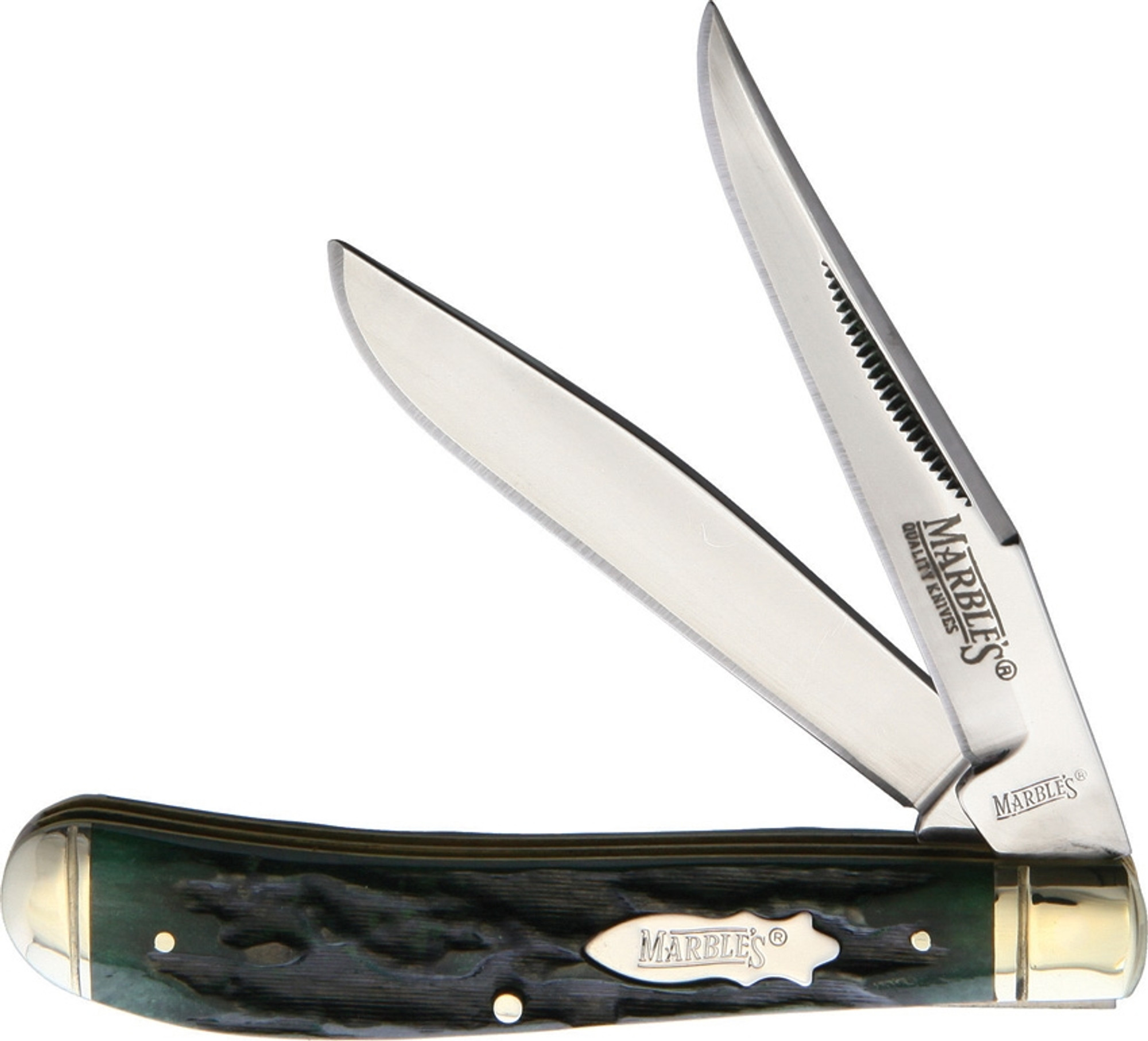 Trapper Green Stag Bone