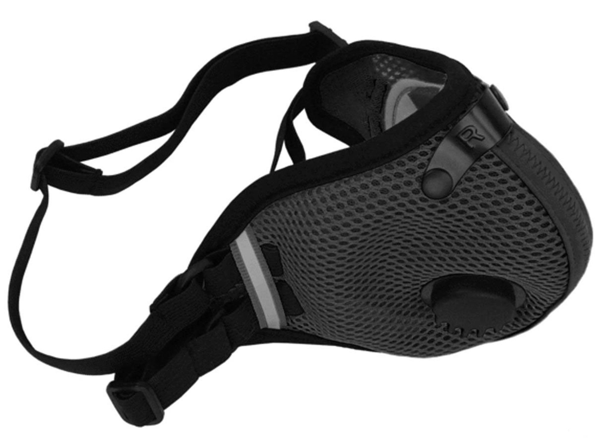 RZ Mask M2.5 Mesh Reusable Dust/Pollution Masks (Color: Black)