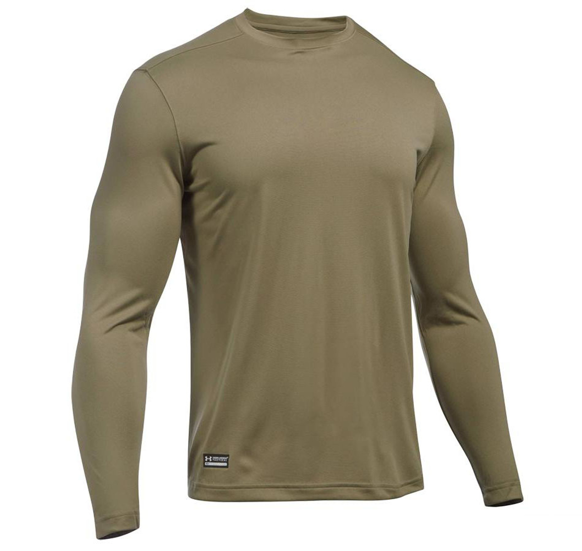 Under Armour Men's Tactical UA Tech Long Sleeve T-Shirt (Color: Federal Tan)