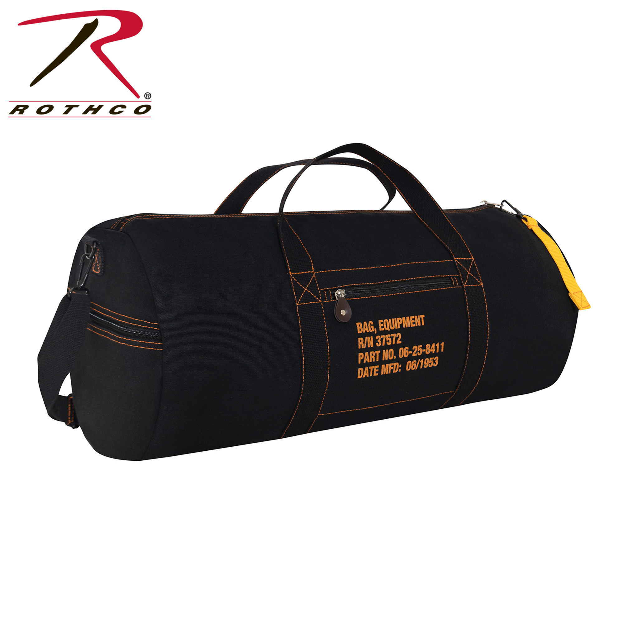 Rothco Canvas Equipment Bag - 24 Inches - Black
