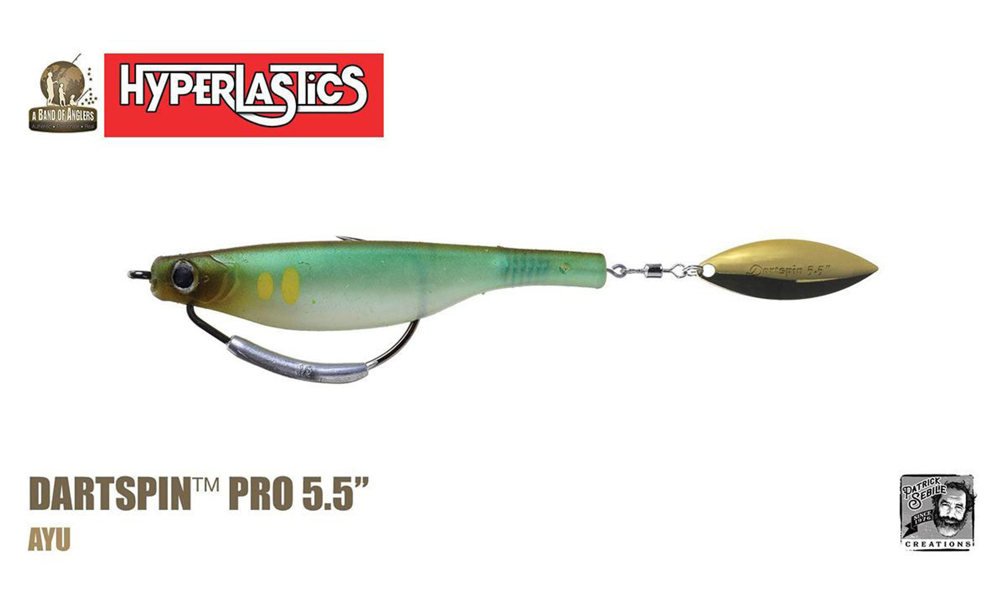 Hyperlastics Dartspin Pro Duo Pack Unrigged Fishing Bait (Model: 5.5")