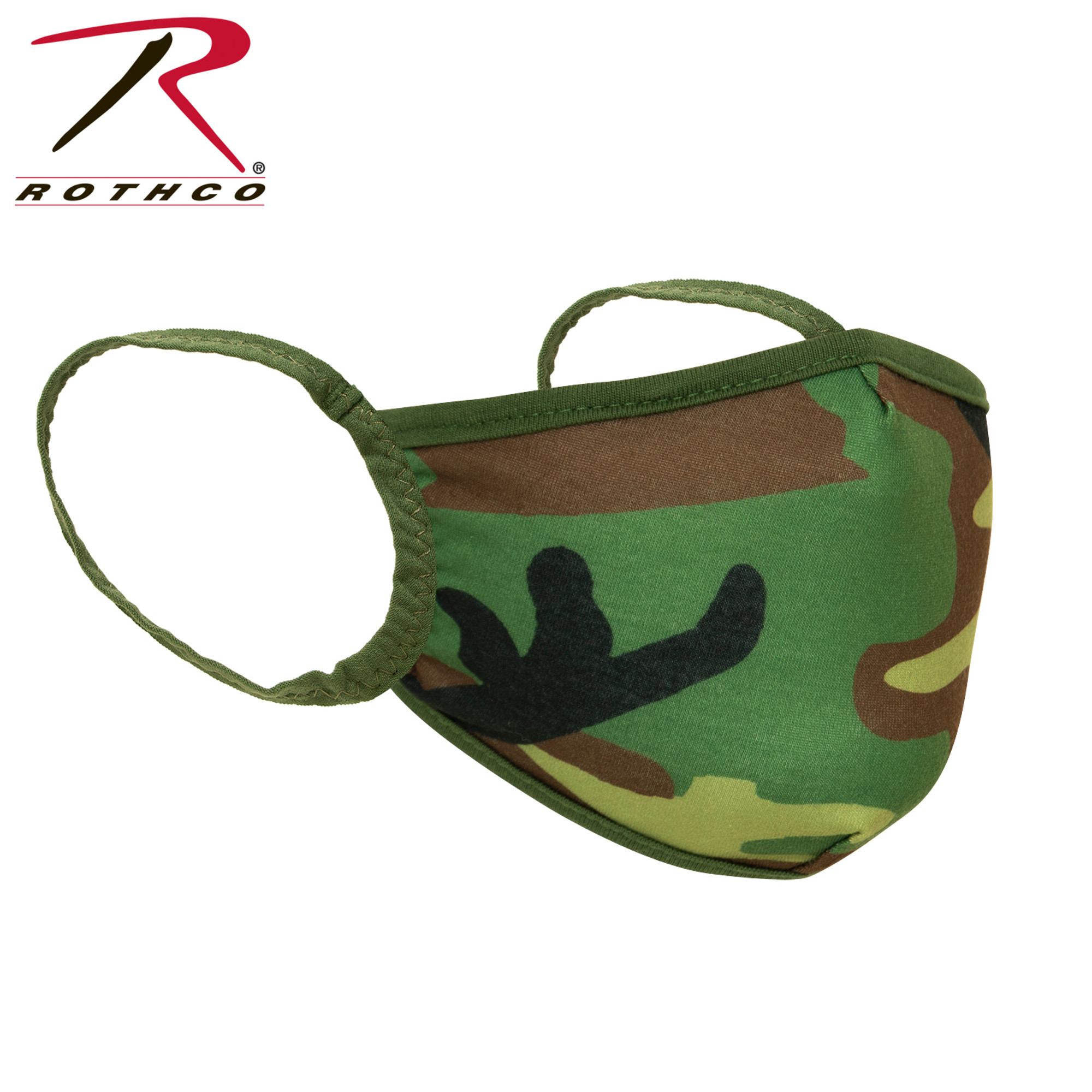 Rothco Kids Reusable 3-Layer Face Mask - Woodland Camo