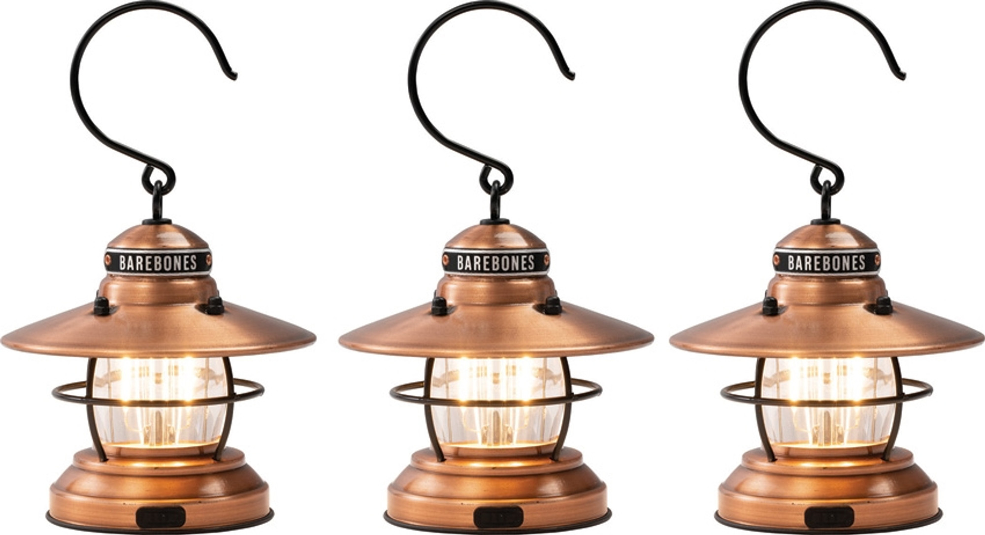 Edison Mini Lantern Copper 3pk