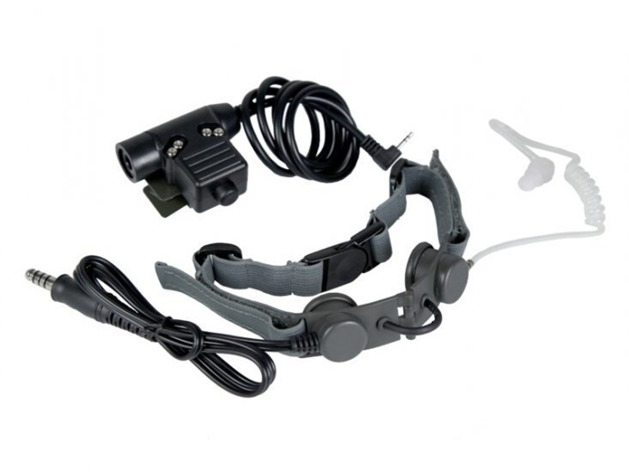 Bravo Airsoft Throat Mic w/PTT - 1 Pin Motorola