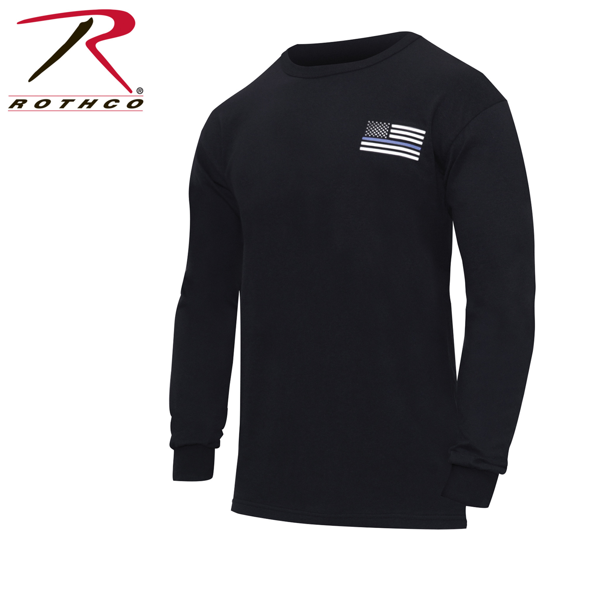 Rothco Thin Blue Line Honor and Respect Long Sleeve T-Shirt