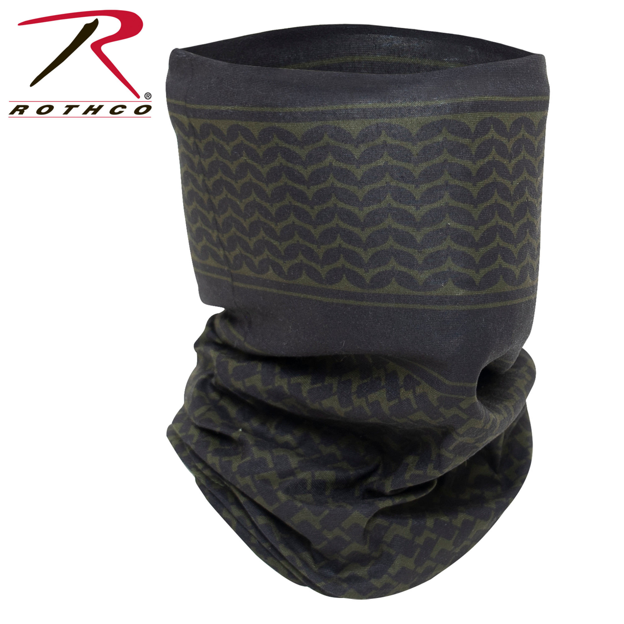 Rothco Multi-Use Tactical Wrap with Shemagh Print - Olive Drab