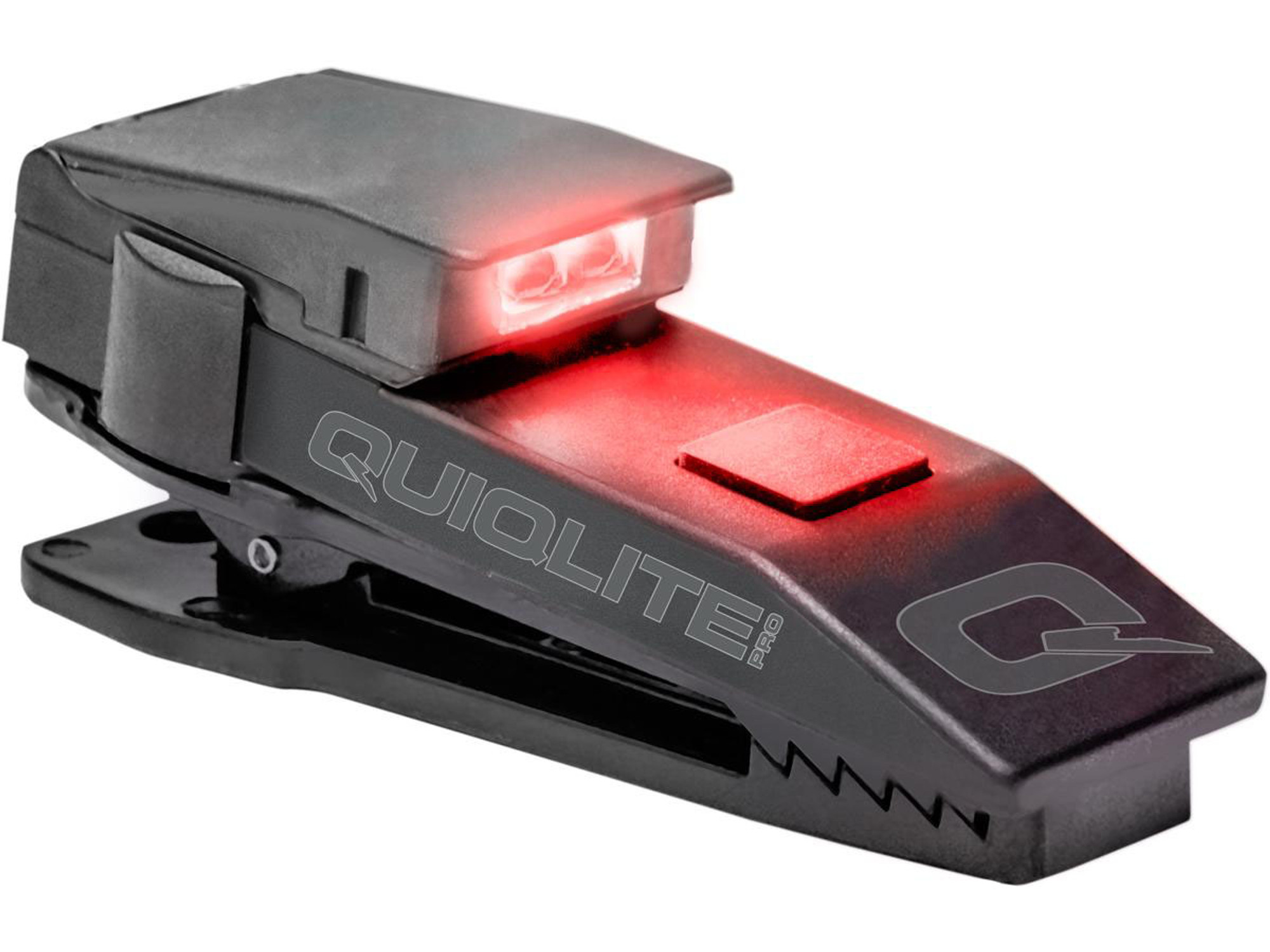 QuiqLitePro Hands Free Pocket Uniform Flashlite (Color: White / Red)