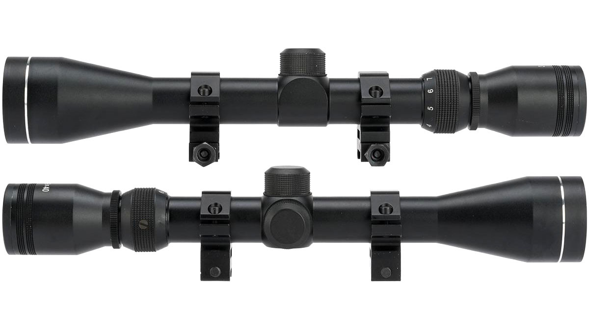 39X40 Professional Scope for Airsoft Rifles w/ Scope Rings Hero Outdoors
