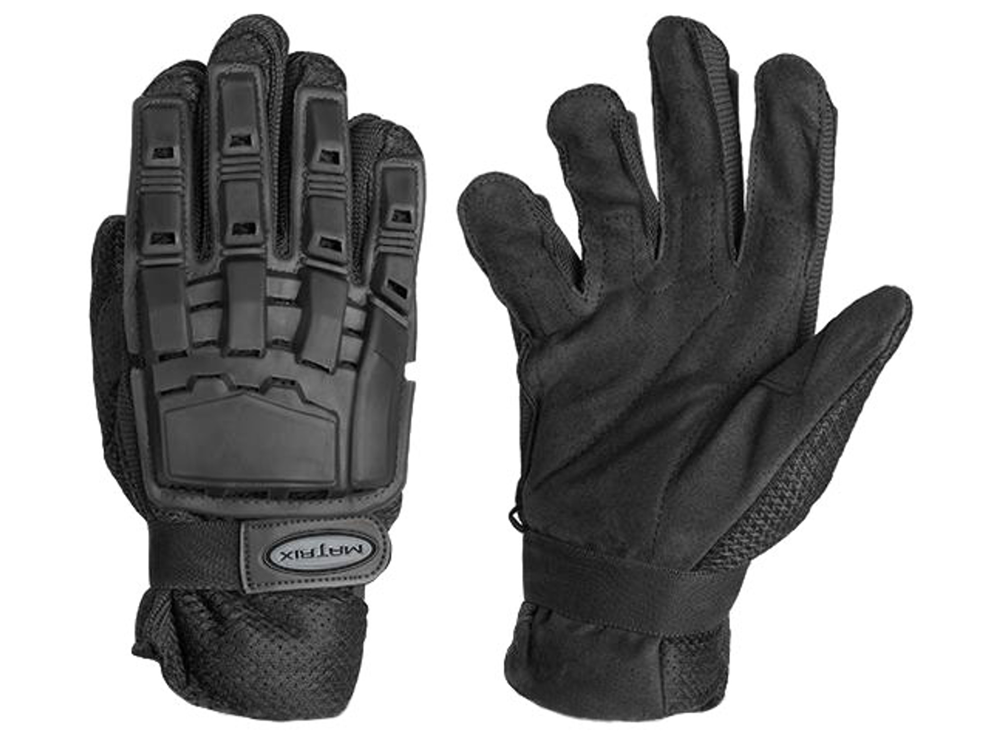 Matrix Full Finger Tactical Gloves (Color: Black)