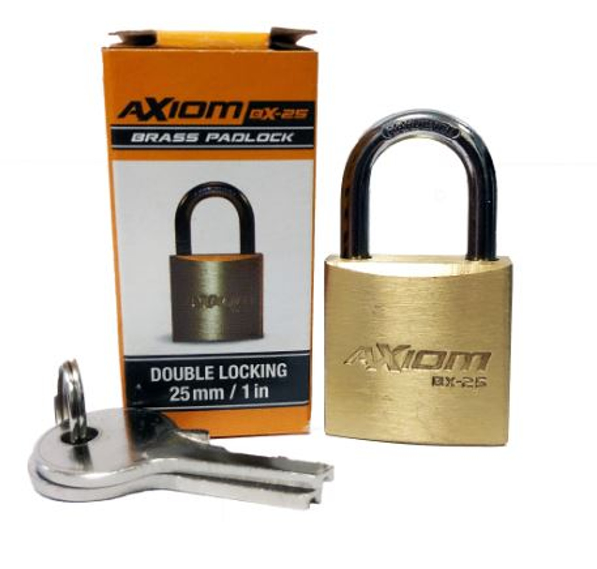 Axiom Brass 25MM Padlock