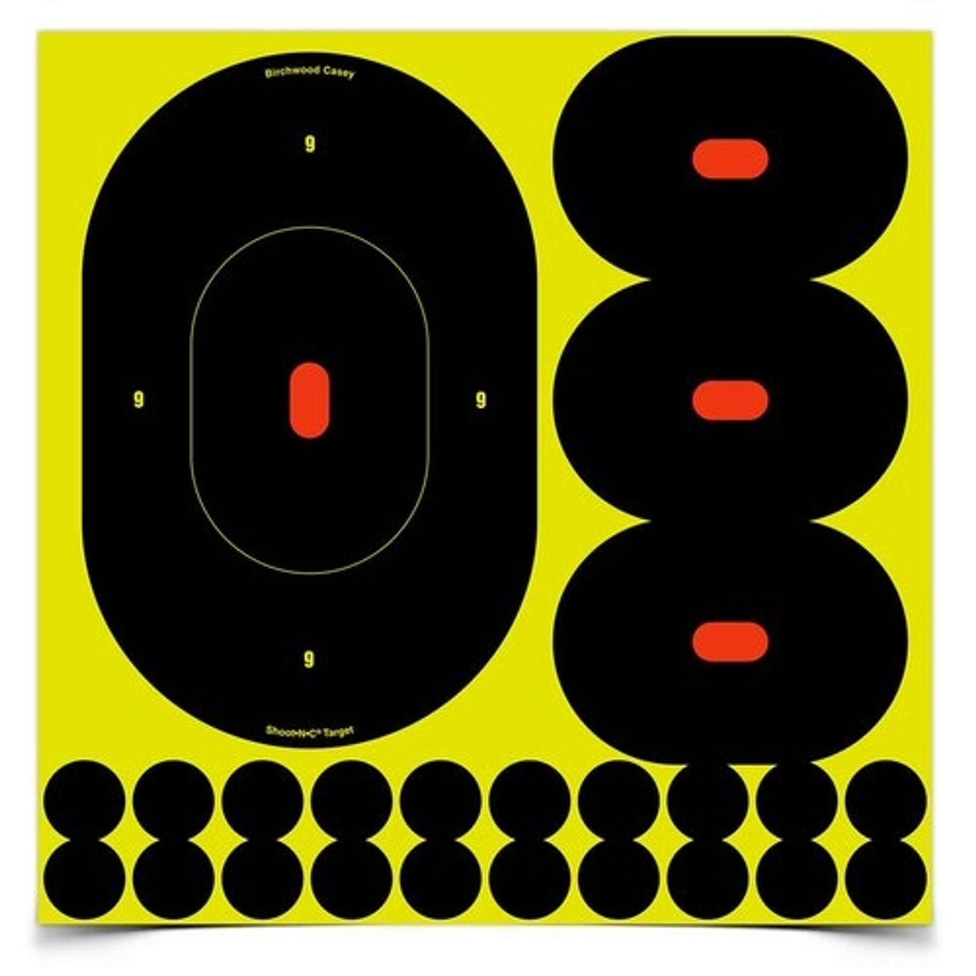 9' Oval Shoot-N-C B27 Target 5/Pkg