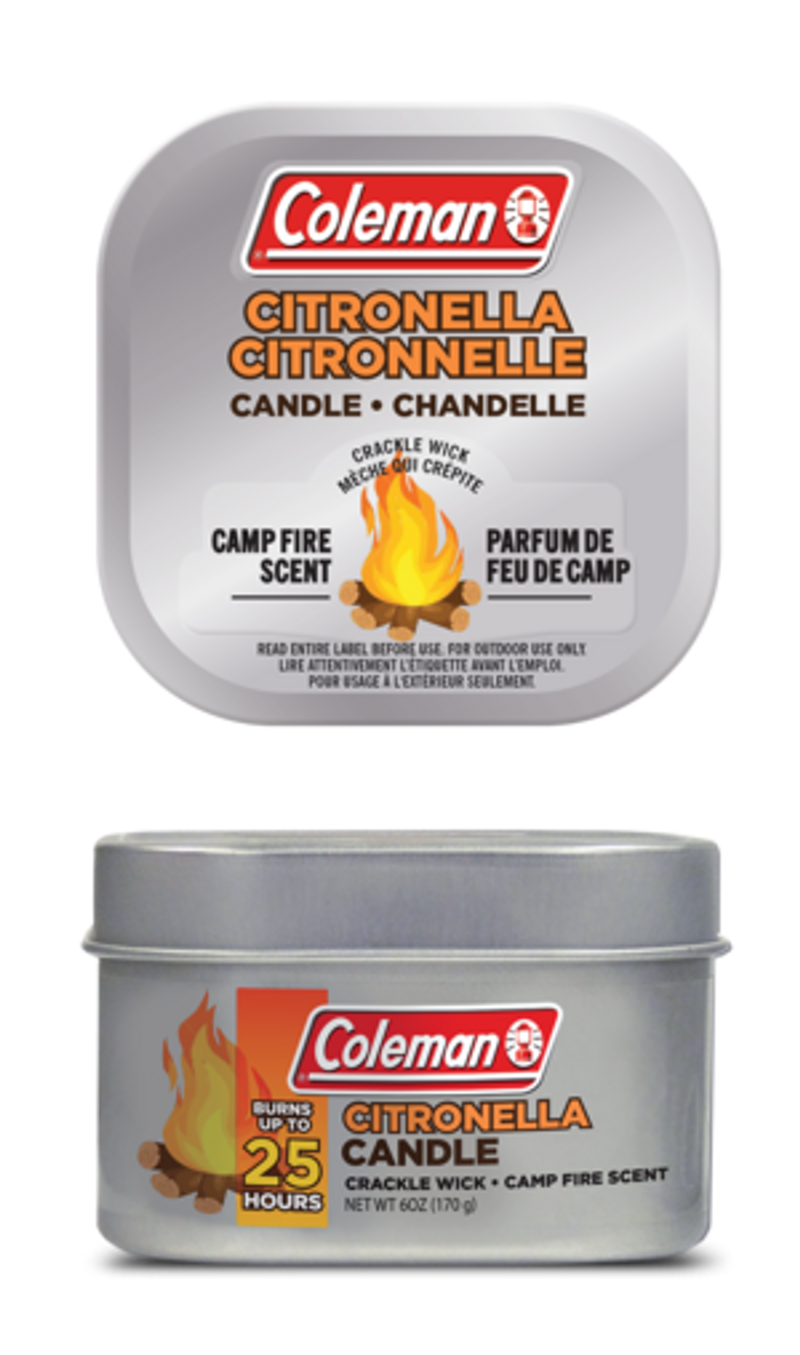 Citronella Campfire Scented Tin Candle 25 Hour